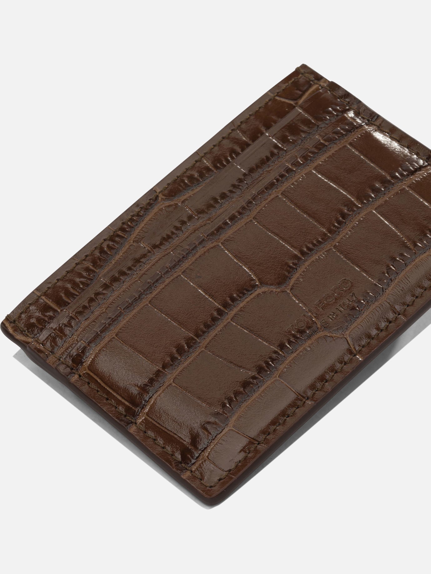 Card holders 100% calf leather  Brown - Tom Ford Men | PDP | Replica Handbags  | thumbnail_4