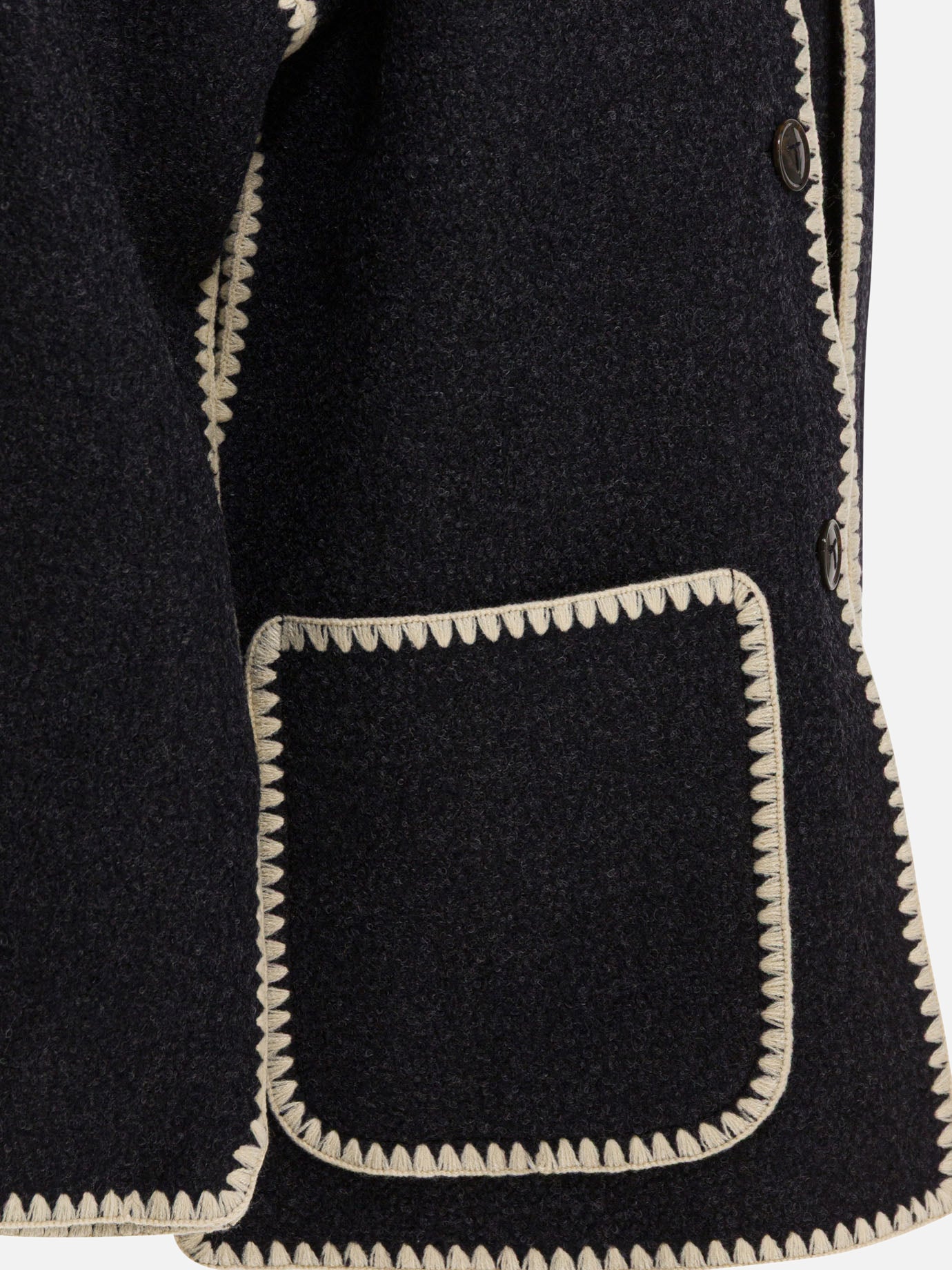 Short coats Solid colour  Grey - Toteme Women | PDP | Replica Handbags  | Zoom-Modal_4
