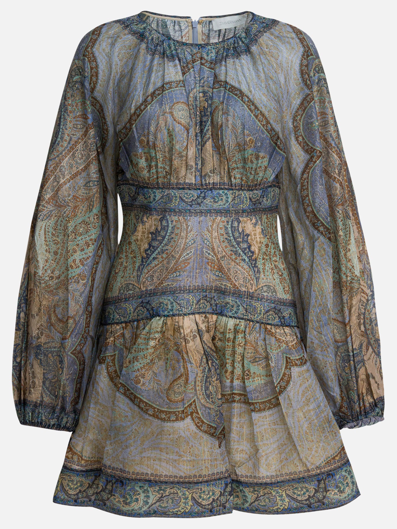 Mini dresses Paisley  Blue - Zimmermann Women | PLP | Replica Handbags  

