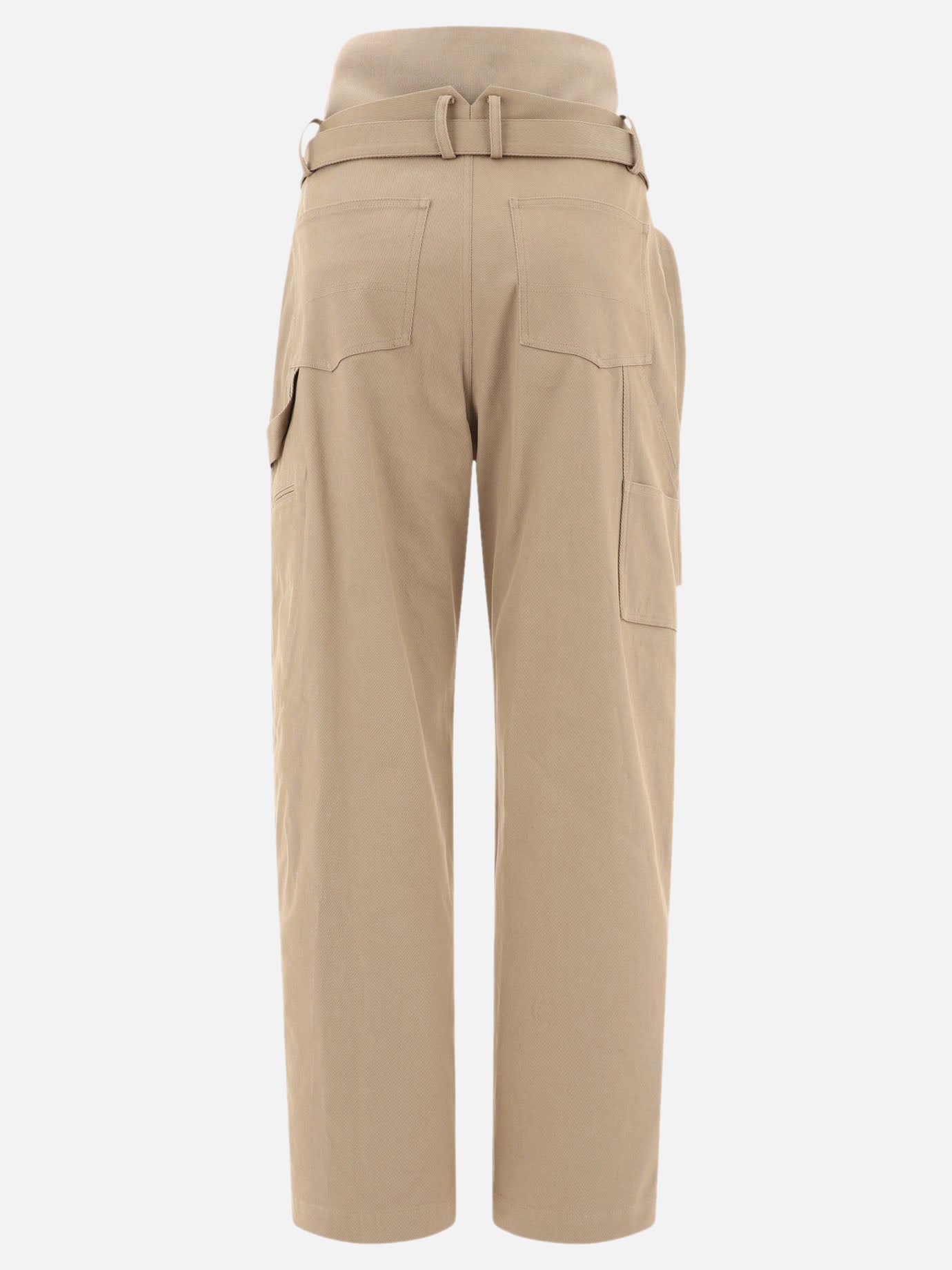 Cargo & parachute trousers Solid colour  Beige - Alaïa Women | PDP | Replica Handbags  | Zoom-Modal_2
