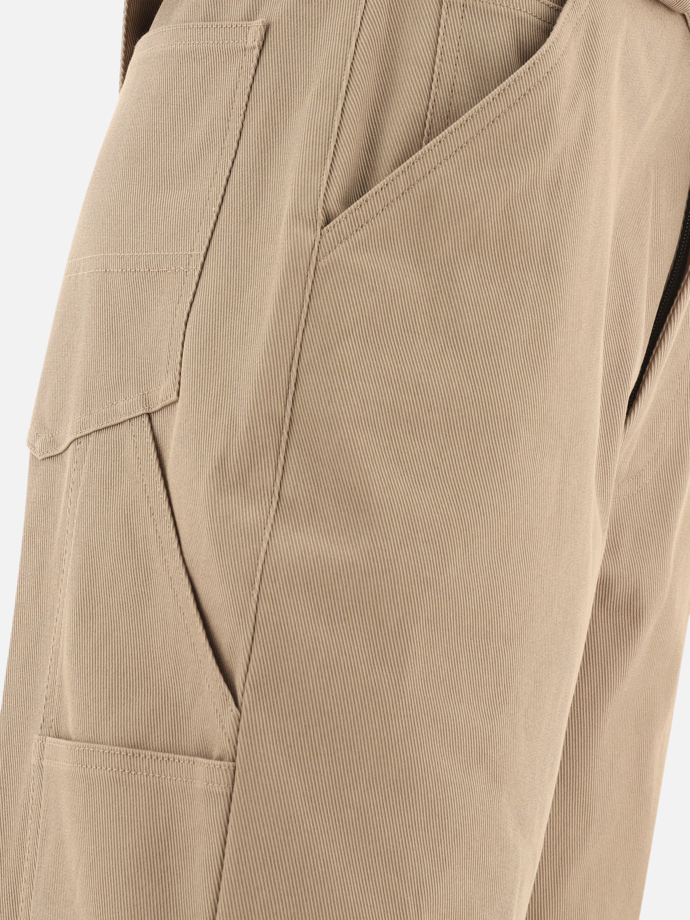 Cargo & parachute trousers Solid colour  Beige - Alaïa Women | PDP | Replica Handbags  | Zoom-Modal_4
