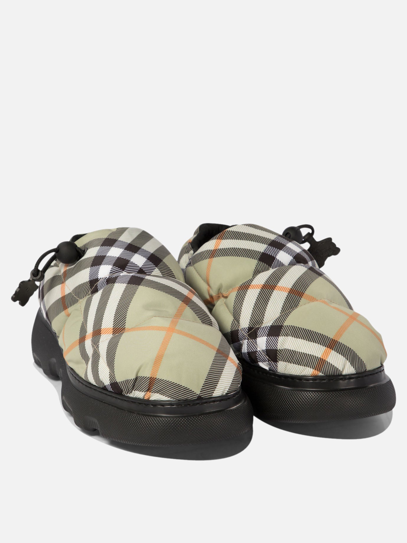 Slippers 67% nylon 33% polyester - 100% rubber  Green - Burberry Women | PDP | Replica Handbags  | Zoom-Modal_2
