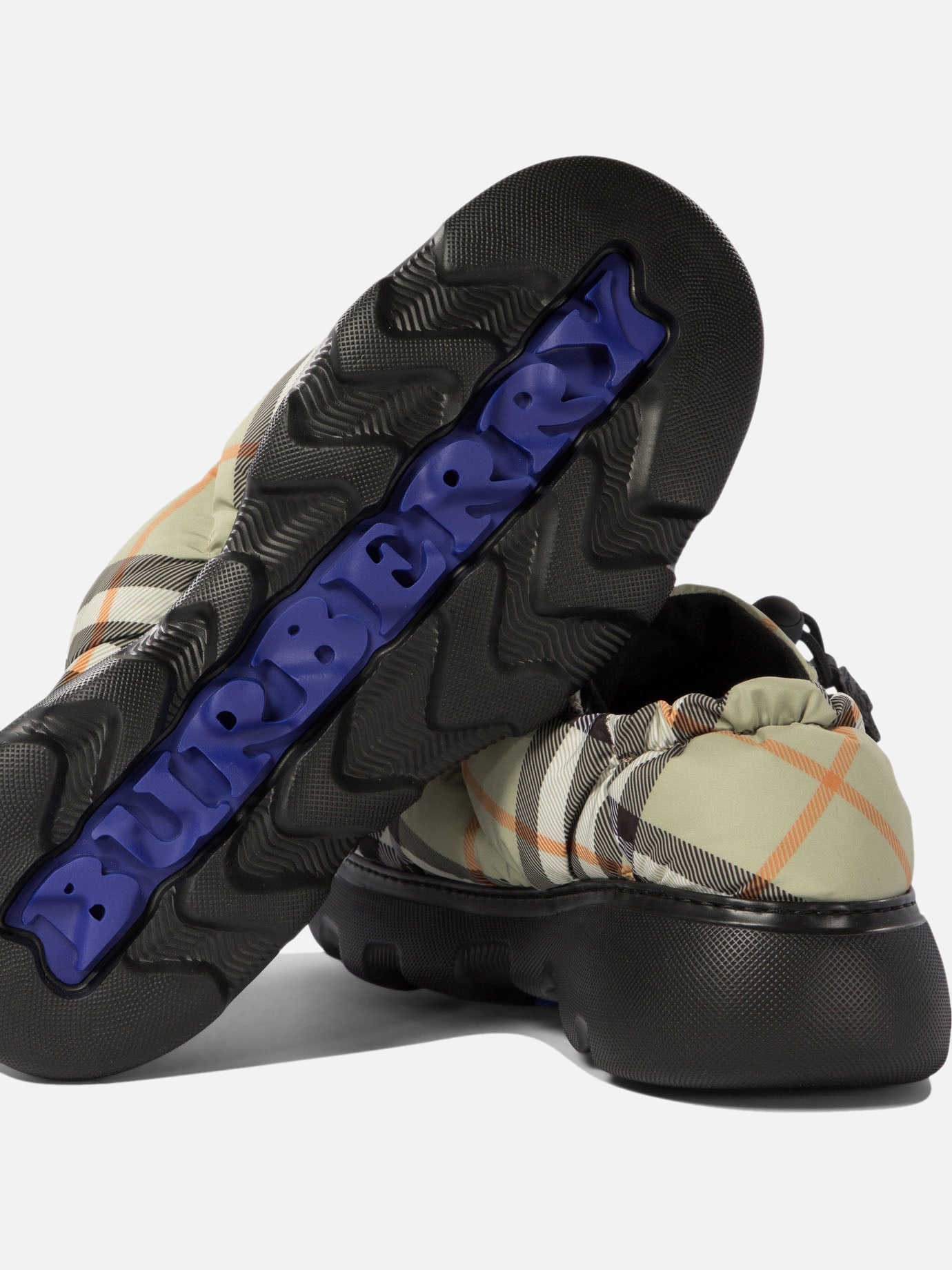 Slippers 67% nylon 33% polyester - 100% rubber  Green - Burberry Women | PDP | Replica Handbags  | thumbnail_5