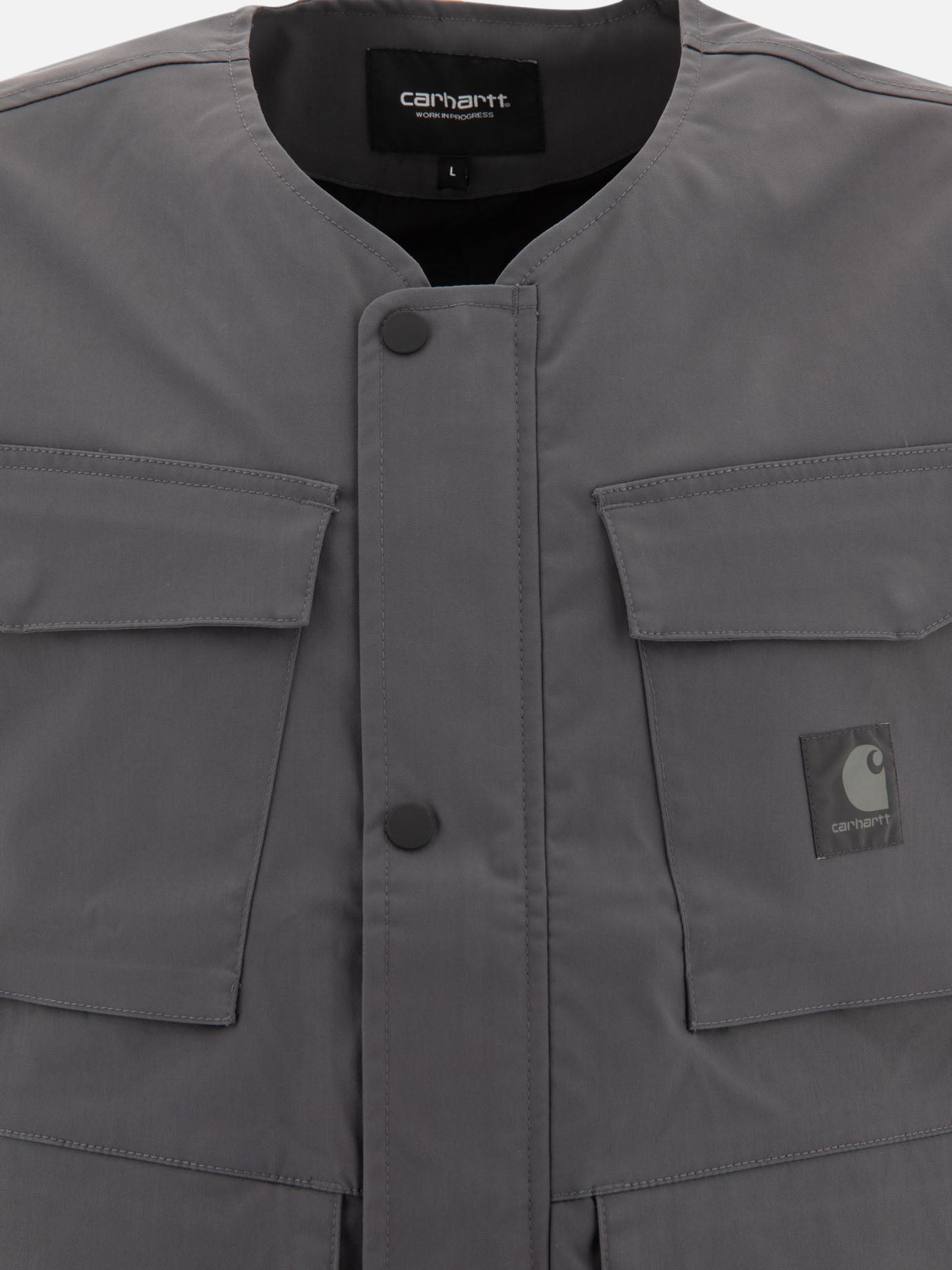 Vest jackets Solid colour  Grey - Carhartt WIP Men | PDP | Replica Handbags  | Zoom-Modal_3
