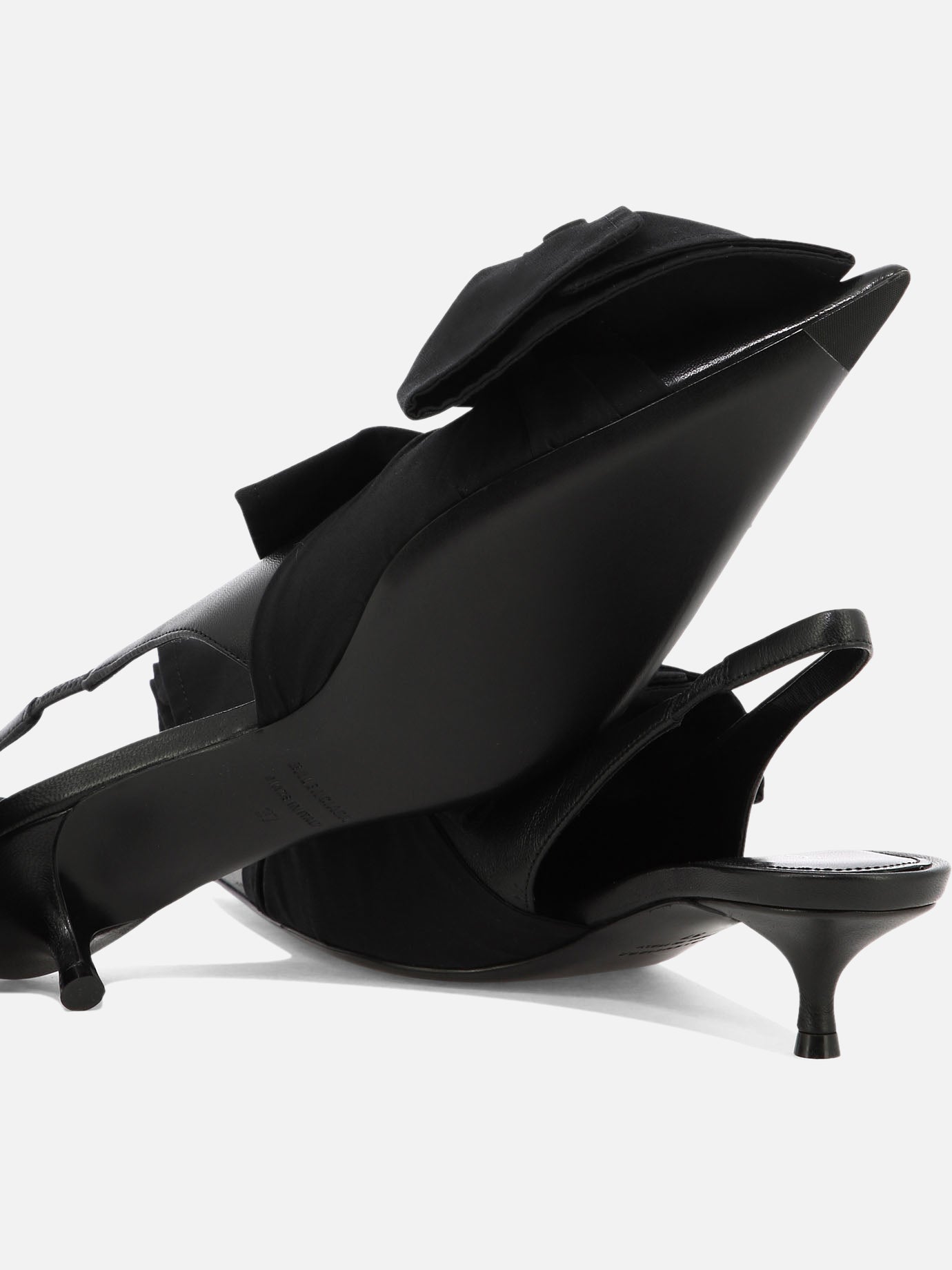 Slingbacks 70% lamb leather 30% cotton - 100% leather  Black - Balenciaga Women | PDP | Replica Handbags  | thumbnail_5