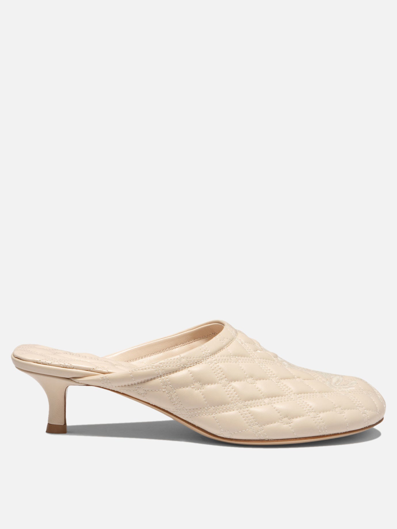 Mules 75% calf leather 25% polyester - 100% leather  Beige - Burberry Women | PDP | Replica Handbags  
