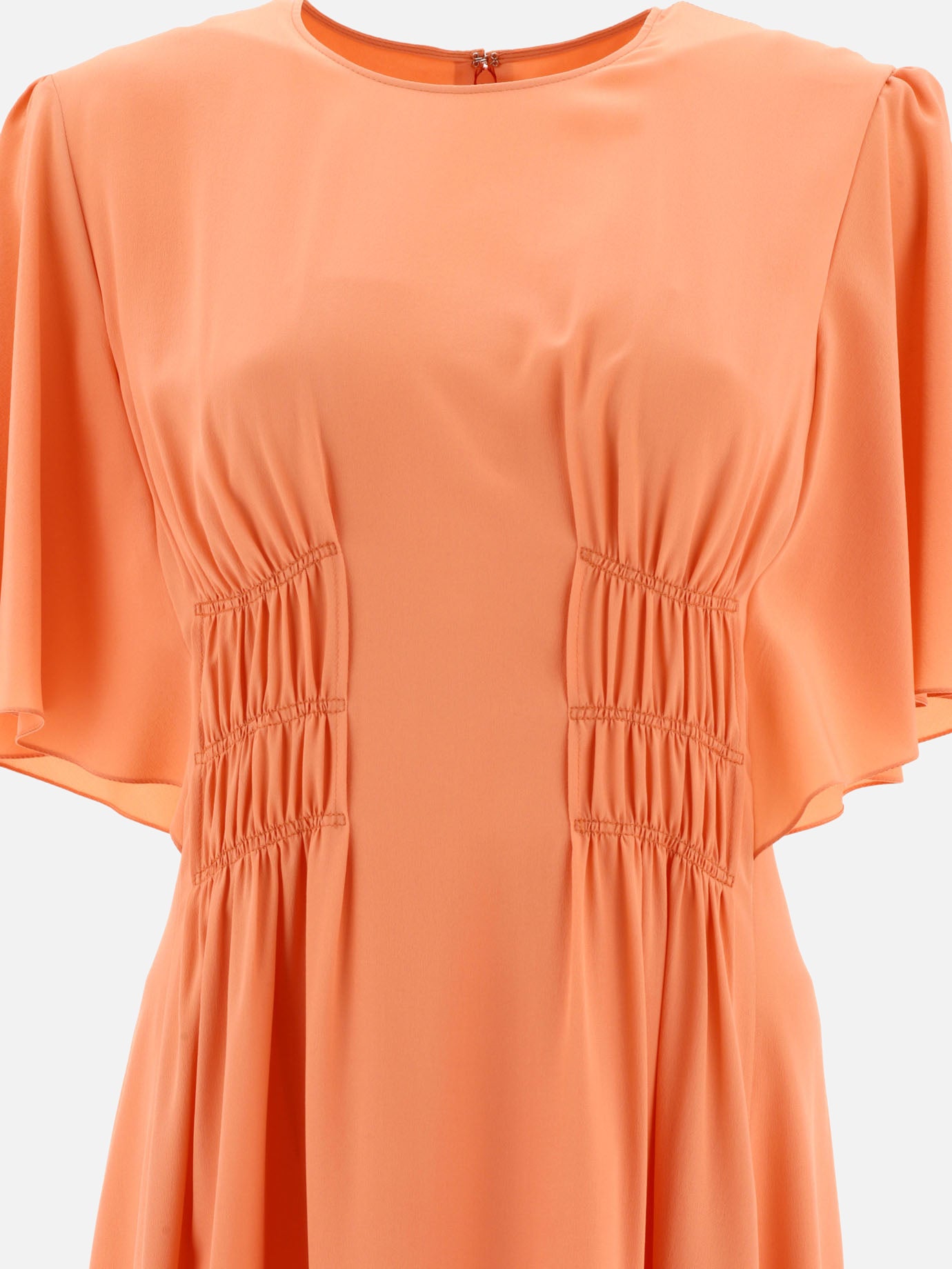 Midi dresses Solid colour  Orange - Chloé Women | PDP | Replica Handbags  | Zoom-Modal_3
