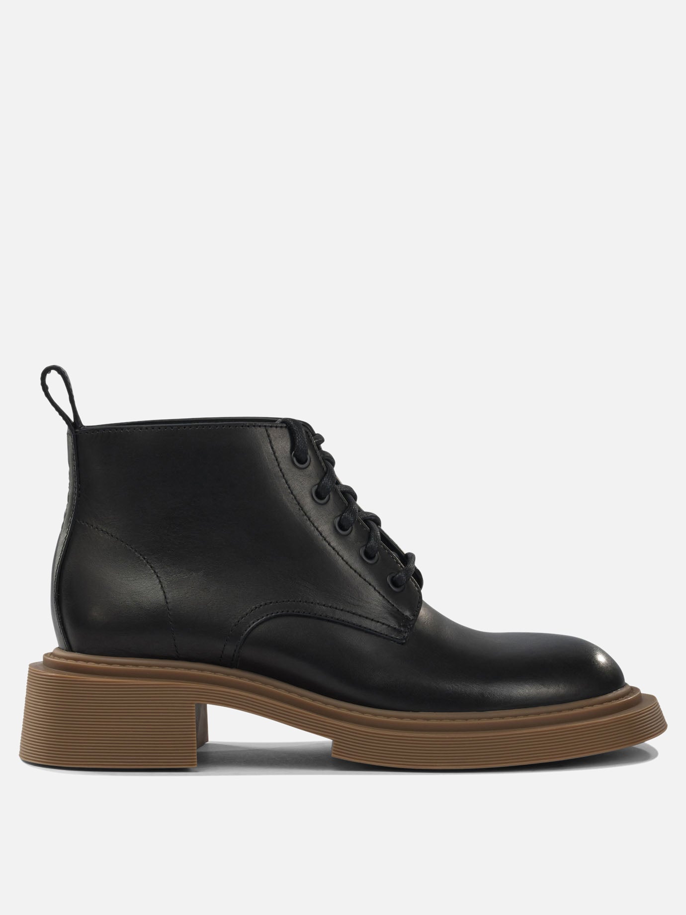 Lace-up boots 100% calf leather - 100% rubber  Black - Loewe Men | PDP | Replica Handbags  | Zoom-Modal
