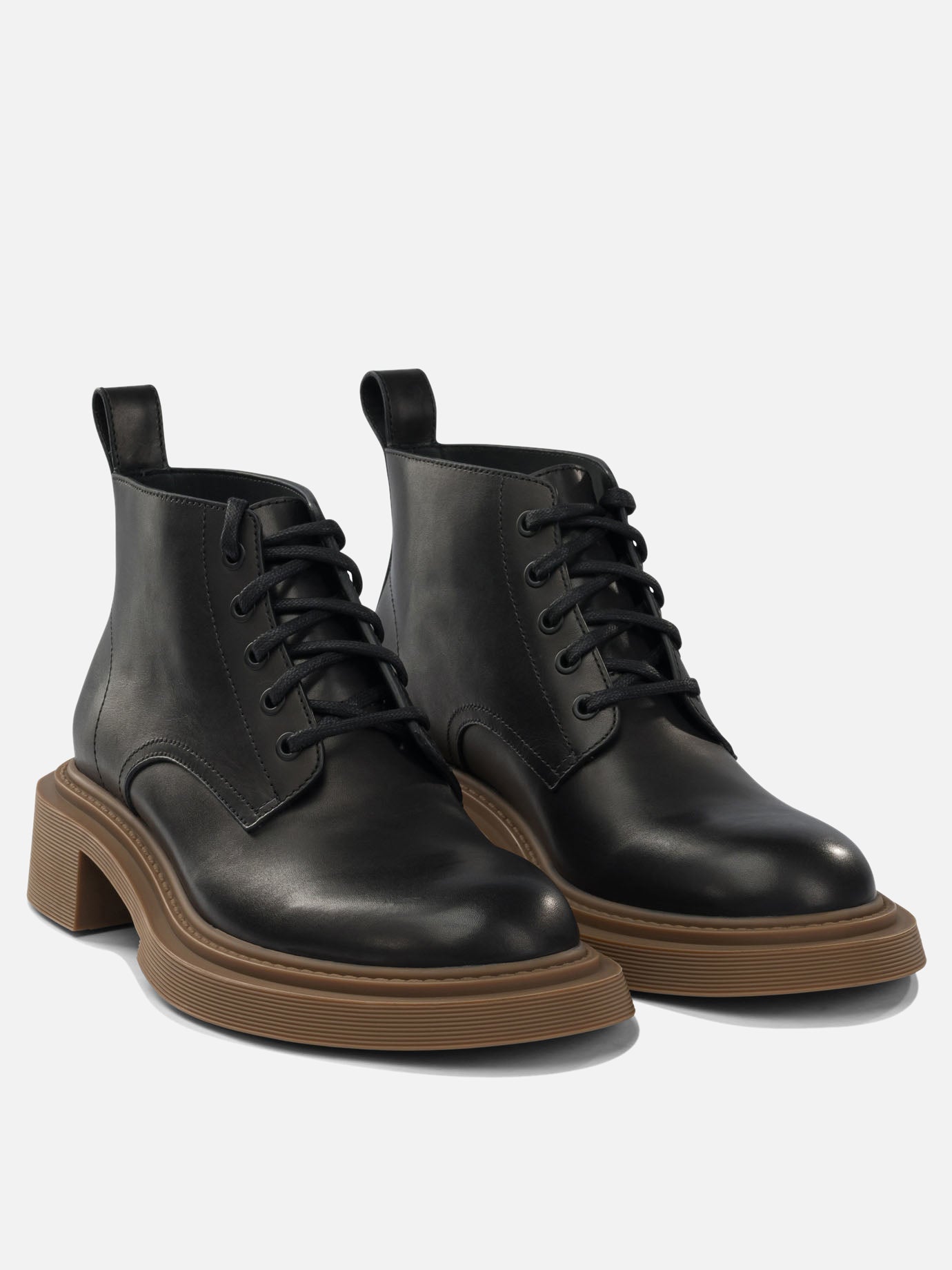 Lace-up boots 100% calf leather - 100% rubber  Black - Loewe Men | PDP | Replica Handbags  | thumbnail_2