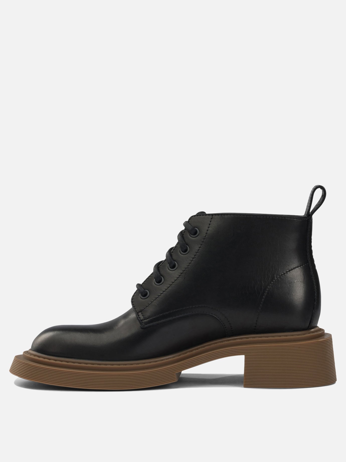 Lace-up boots 100% calf leather - 100% rubber  Black - Loewe Men | PDP | Replica Handbags  | Zoom-Modal_3
