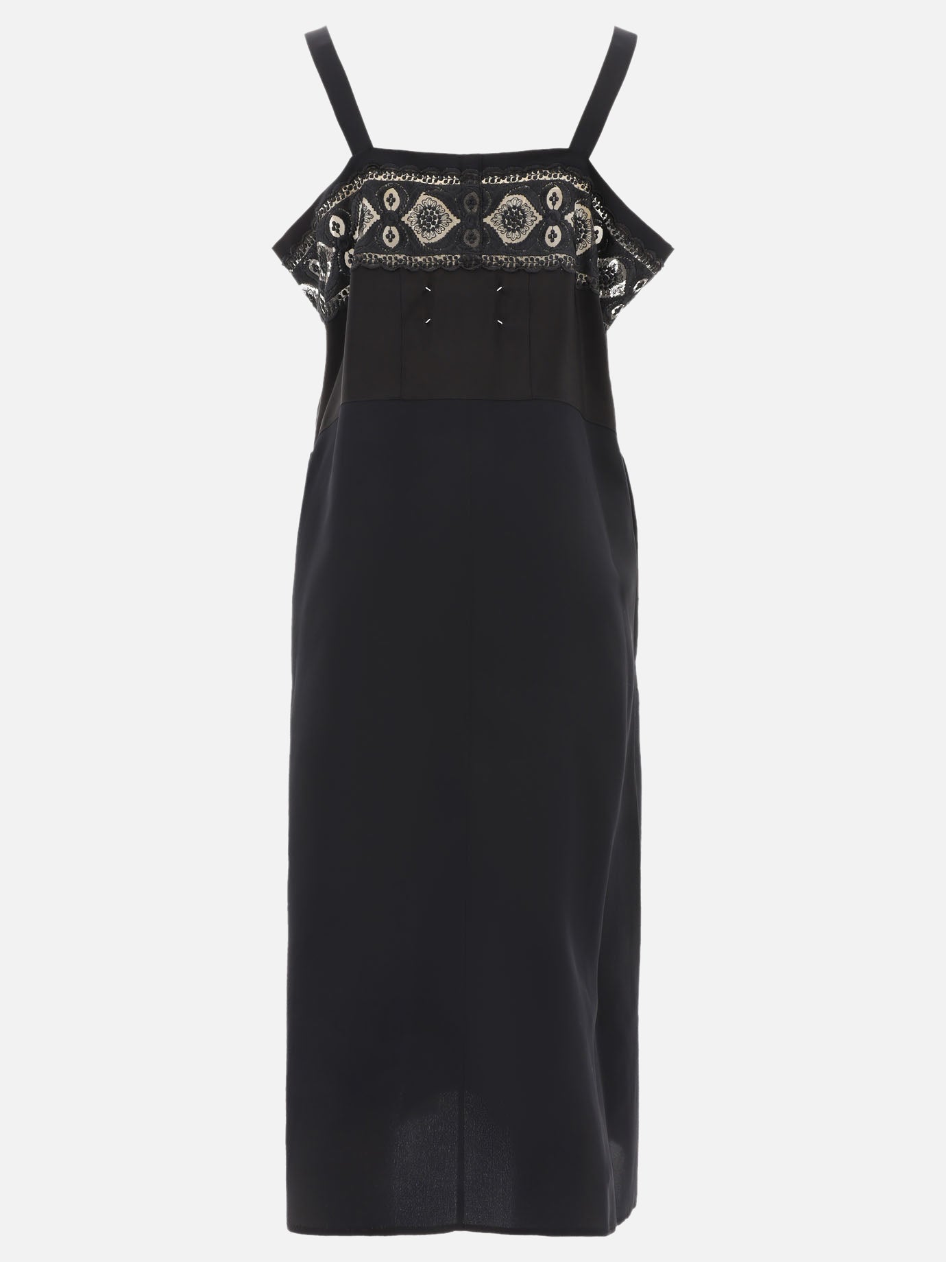 Midi dresses Embroidered  Black - Maison Margiela Women | PLP | Replica Handbags  | 2
