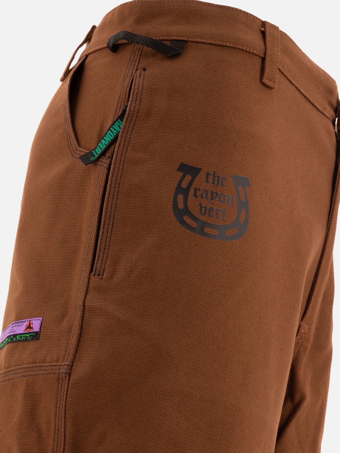 Work pants Solid colour  Brown - Rayon Vert Men | PDP | Replica Handbags  | thumbnail_4