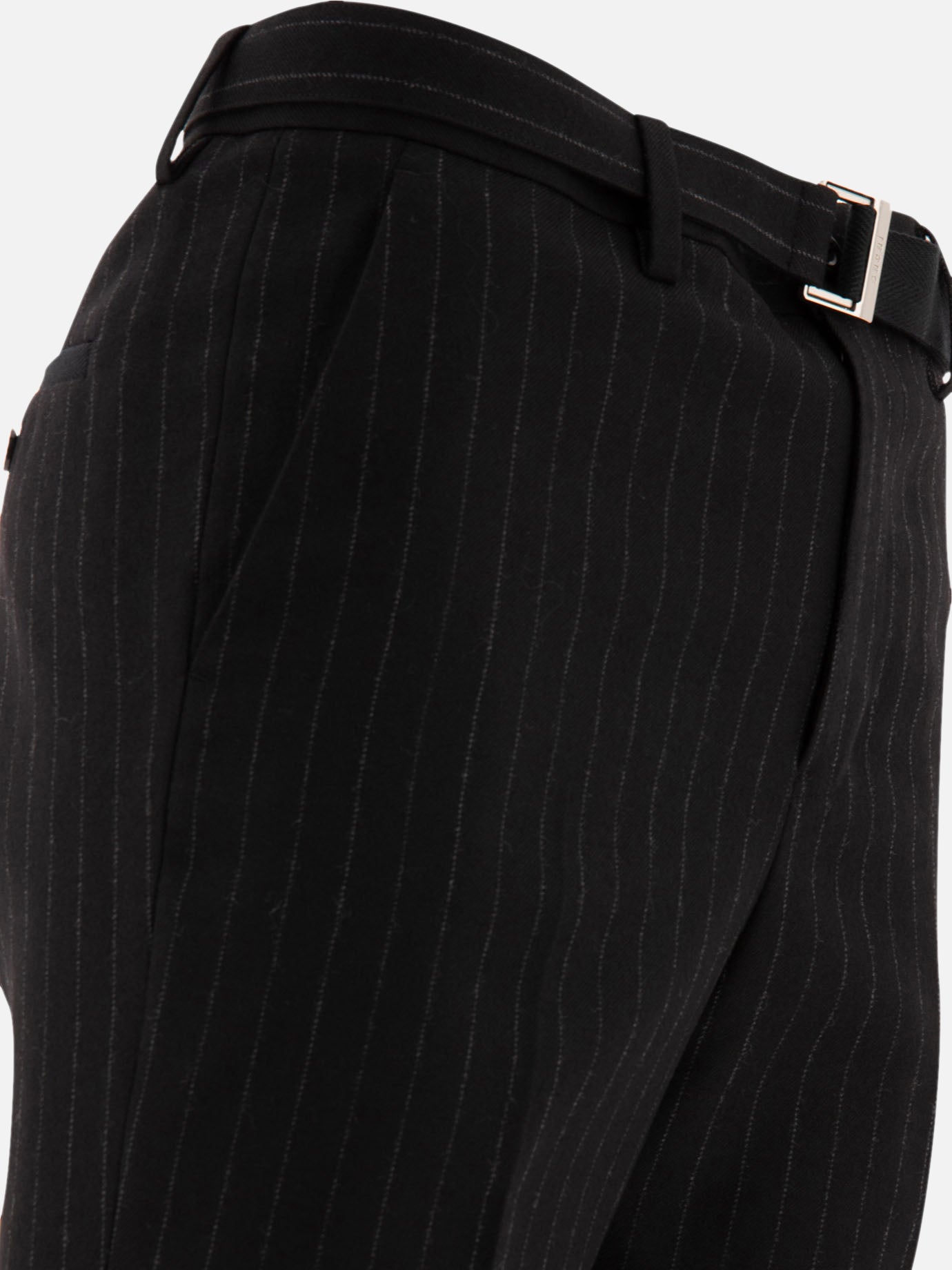 Tailored trousers Pinstriped  Black - Sacai Men | PDP | Replica Handbags  | Zoom-Modal_4
