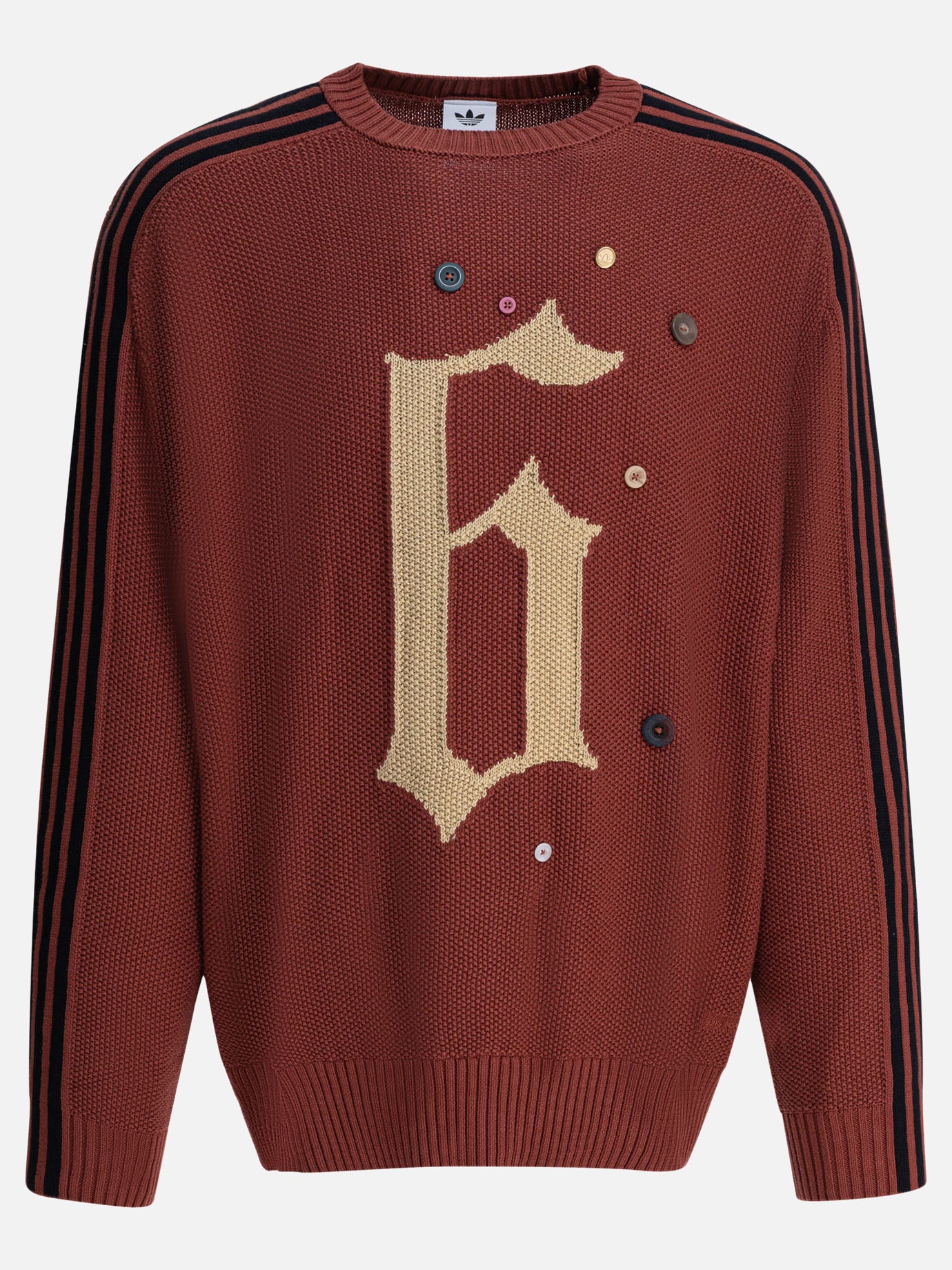 Crewneck sweaters Embroidered  Bordeaux - Adidas Originals Men | PDP | Replica Handbags  
