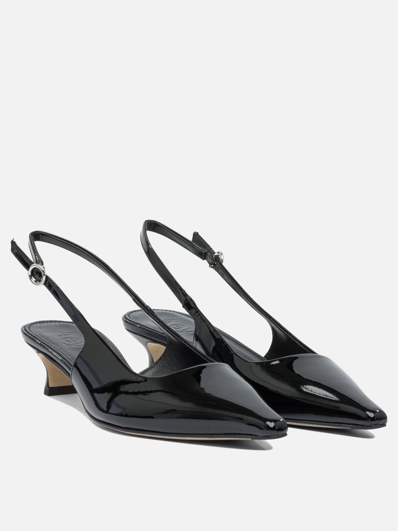 Slingbacks 100% leather - 70% leather 30% rubber  Black - Aeyde Women | PDP | Replica Handbags  | thumbnail_2