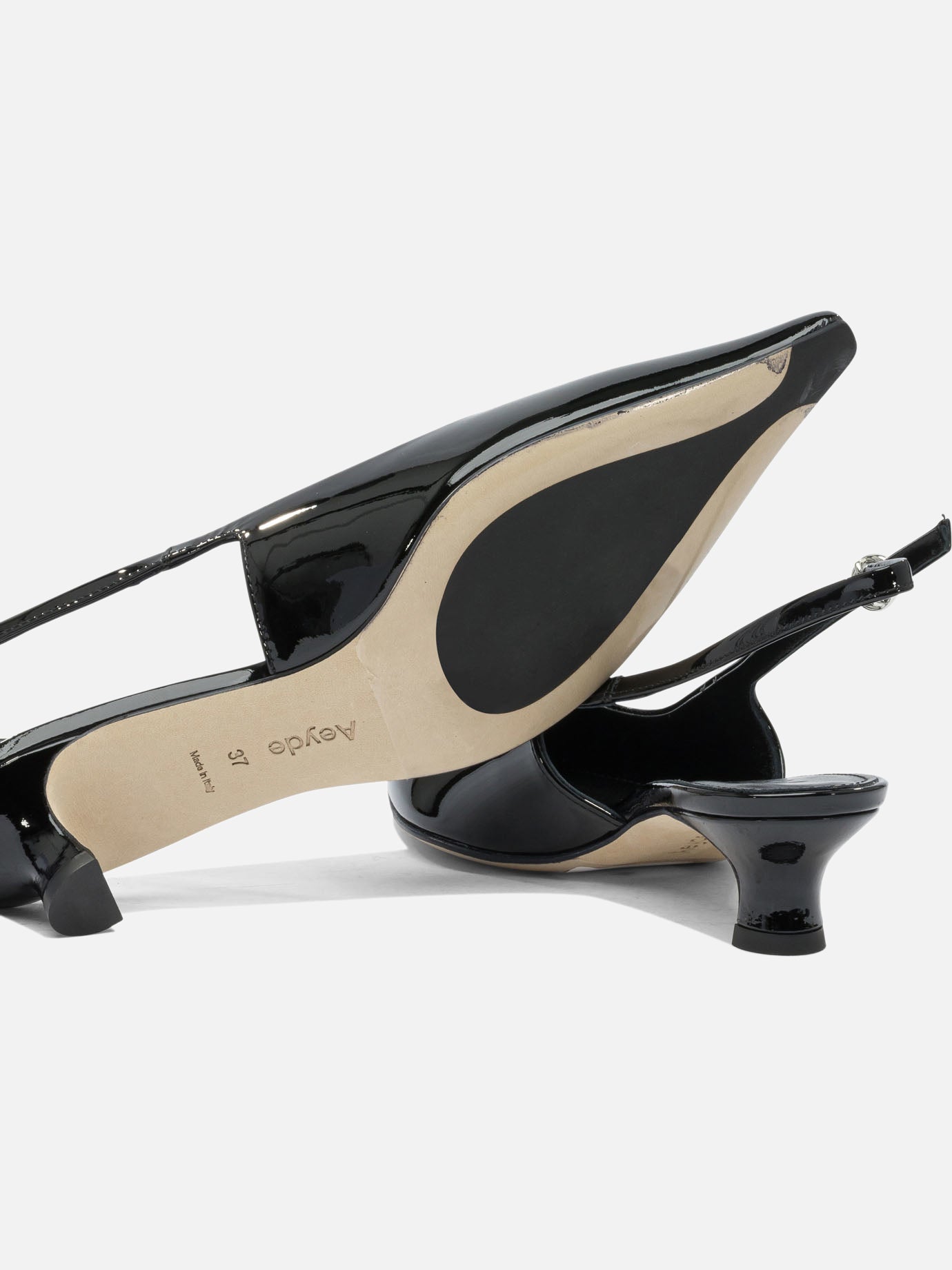 Slingbacks 100% leather - 70% leather 30% rubber  Black - Aeyde Women | PDP | Replica Handbags  | thumbnail_5