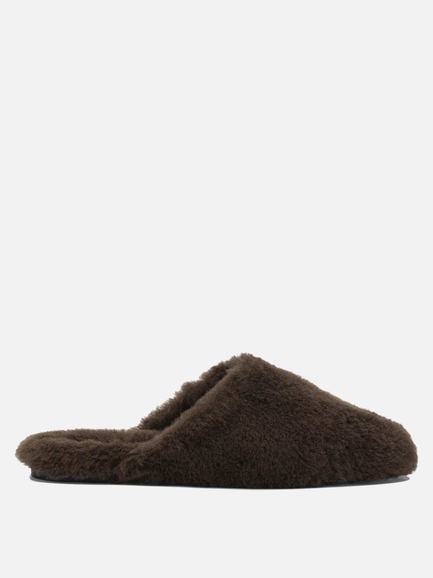 Slippers 100% shearling on calf leather - 100% leather  Brown - Aeyde Women | PLP | Replica Handbags  
