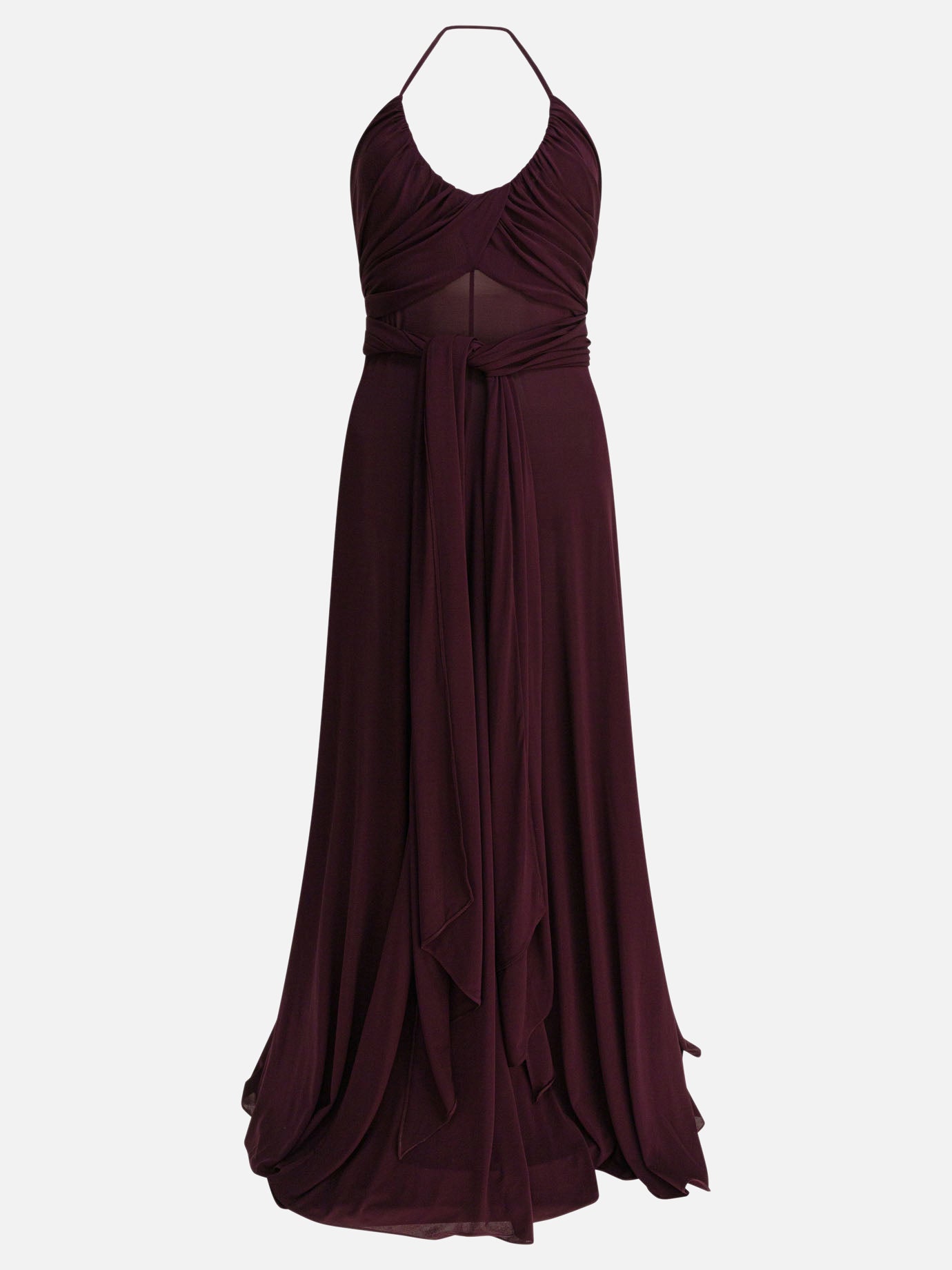Long dresses Solid colour  Bordeaux - Alaïa Women | PDP | Replica Handbags  | thumbnail