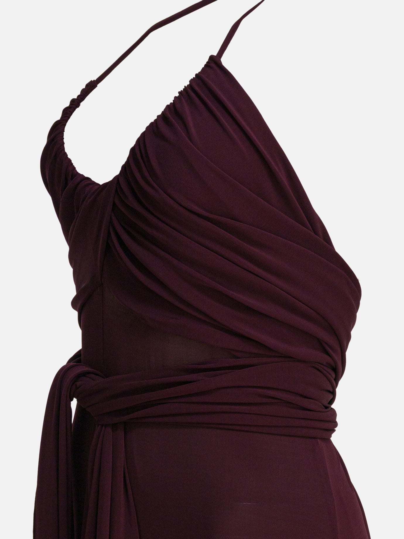 Long dresses Solid colour  Bordeaux - Alaïa Women | PDP | Replica Handbags  | thumbnail_3