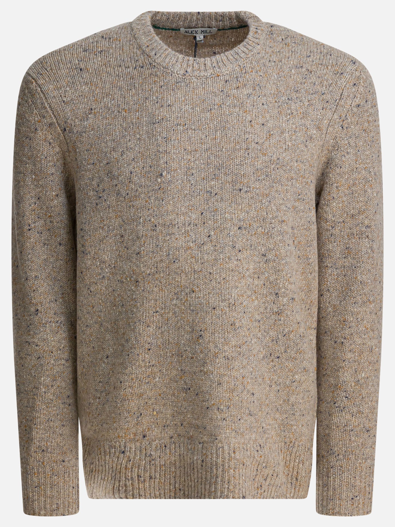 Crewneck sweaters Solid colour  Beige - Alex Mill Men | PDP | Replica Handbags  
