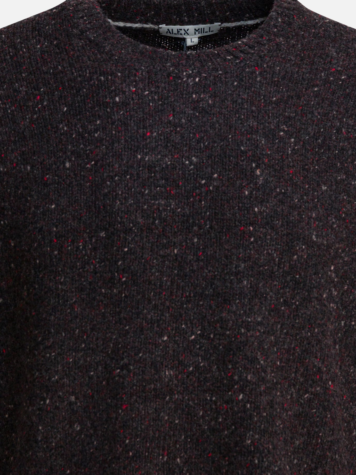 Crewneck sweaters Solid colour  Brown - Alex Mill Men | PDP | Replica Handbags  | thumbnail_3