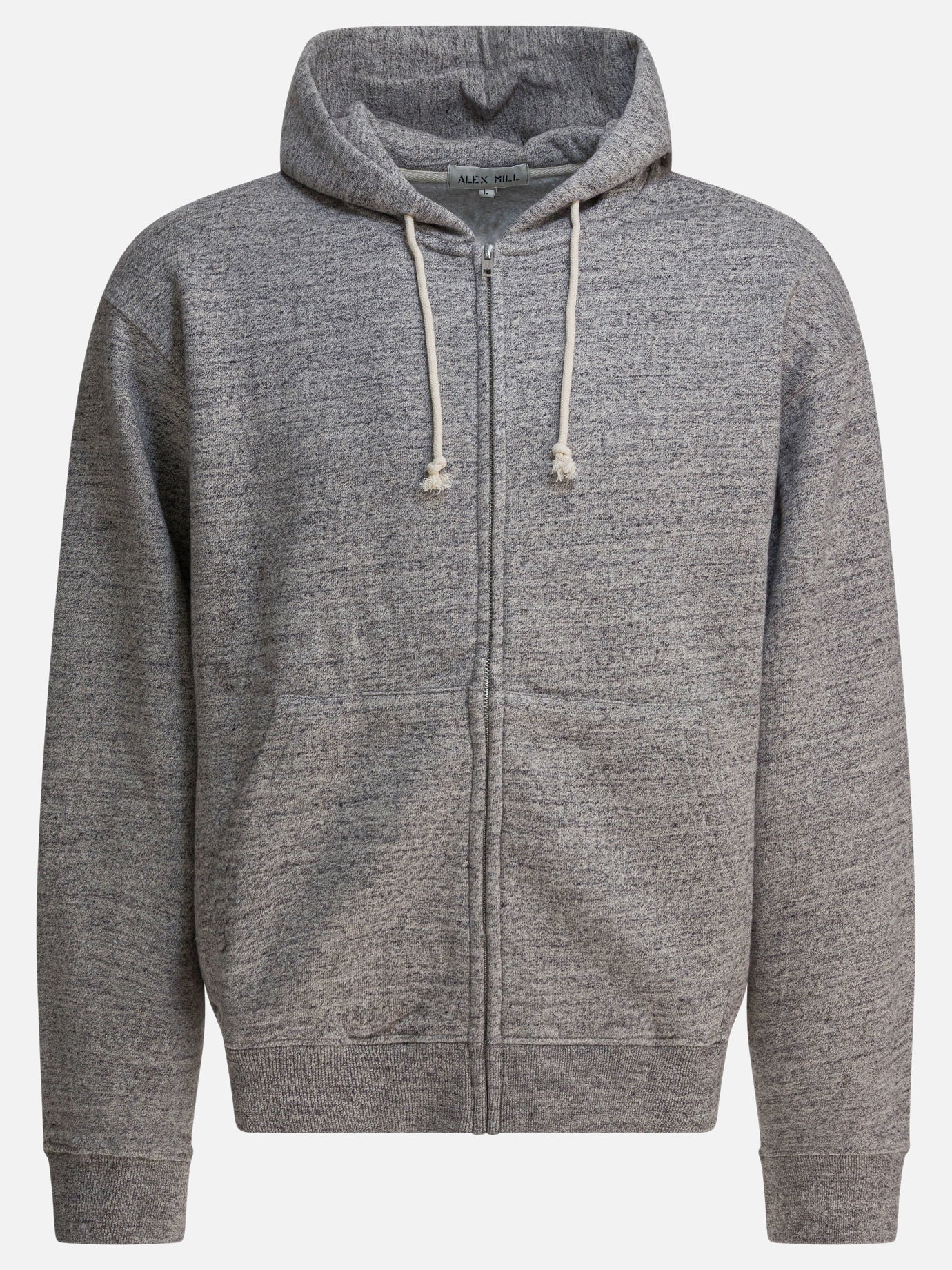 Full zip sweatshirts Solid colour  Grey - Alex Mill Men | PDP | Replica Handbags  
