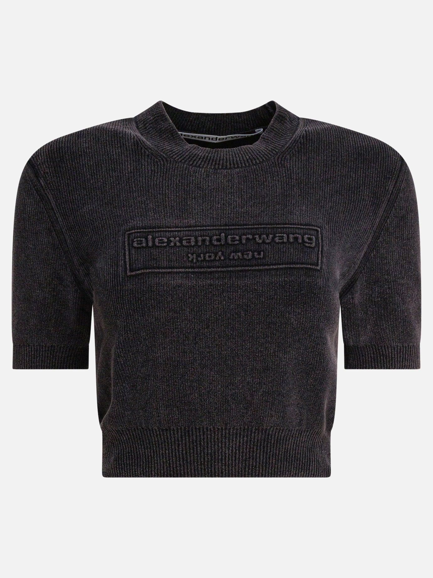 Crewneck t-shirts Logo  Black - Alexander Wang Women | PLP | Replica Handbags  
