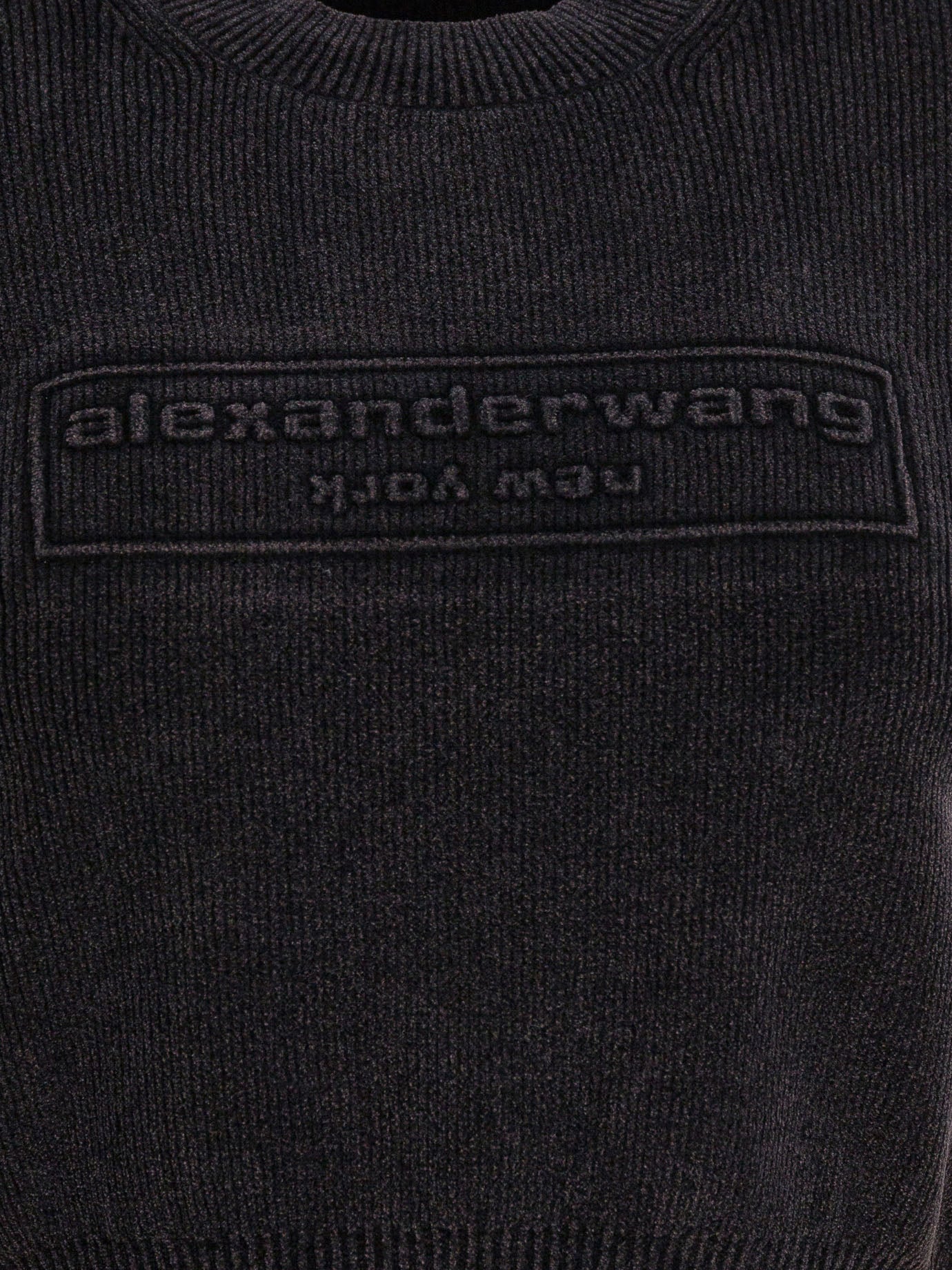 Crewneck t-shirts Logo  Black - Alexander Wang Women | PDP | Replica Handbags  | thumbnail_3
