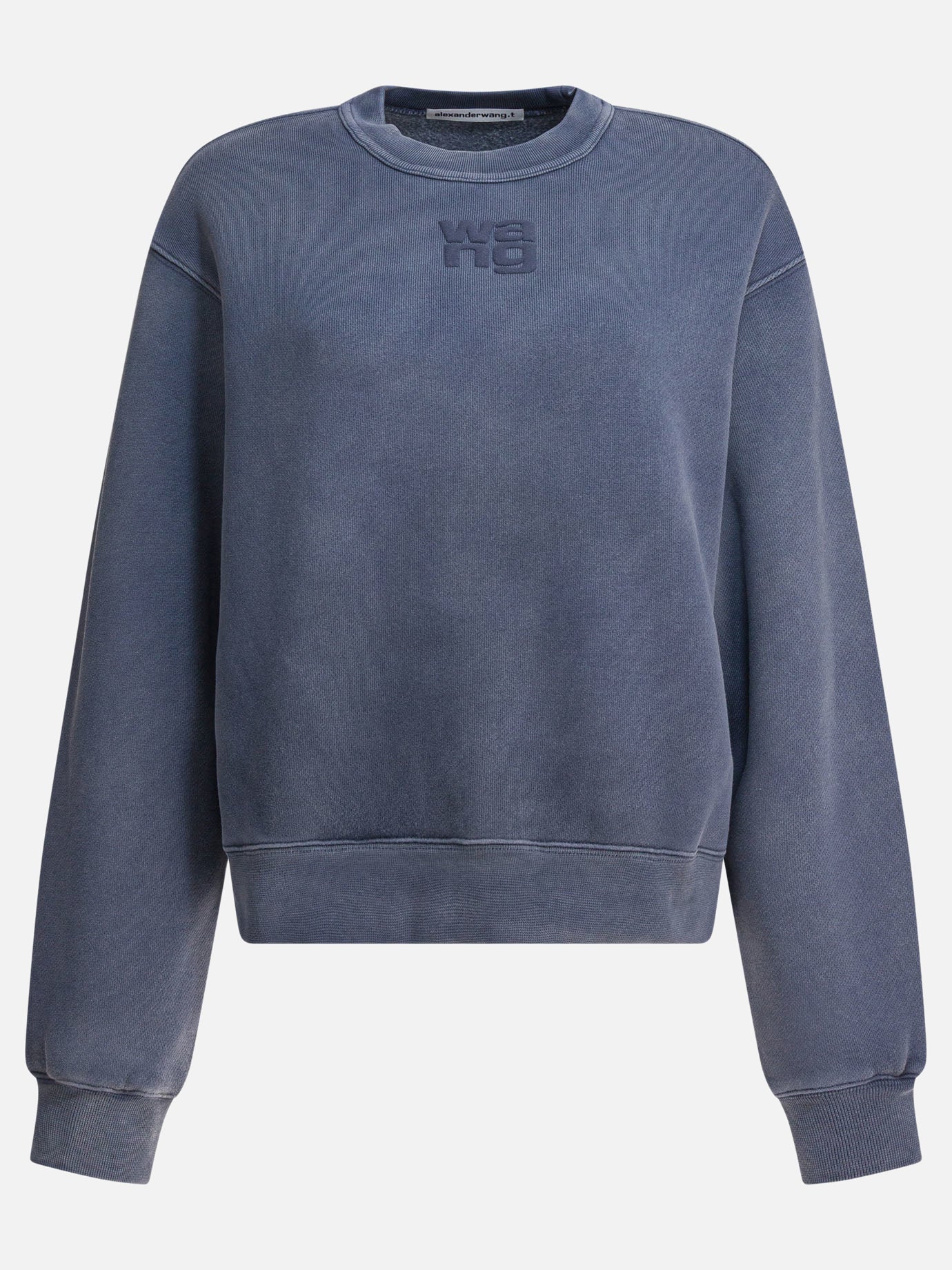 Crewnecks Logo  Blue - Alexander Wang Women | PDP | Replica Handbags  | Zoom-Modal

