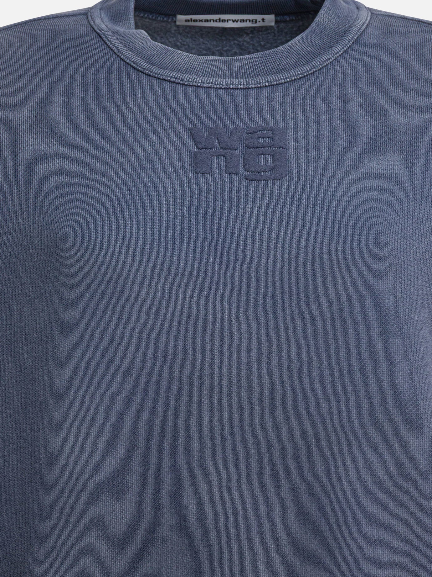 Crewnecks Logo  Blue - Alexander Wang Women | PDP | Replica Handbags  | Zoom-Modal_3
