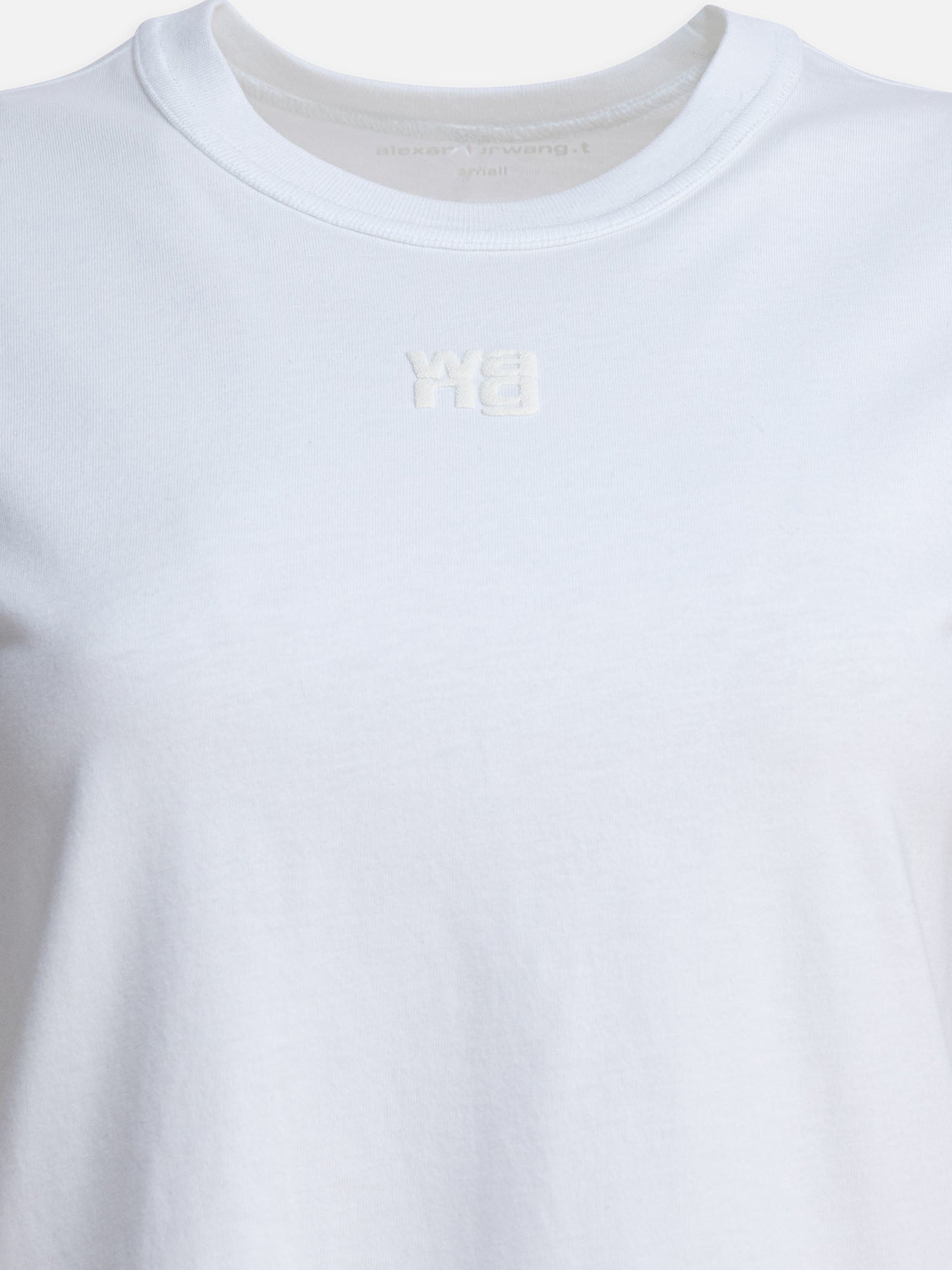 Crewneck t-shirts Logo  White - Alexander Wang Women | PDP | Replica Handbags  | Zoom-Modal_3
