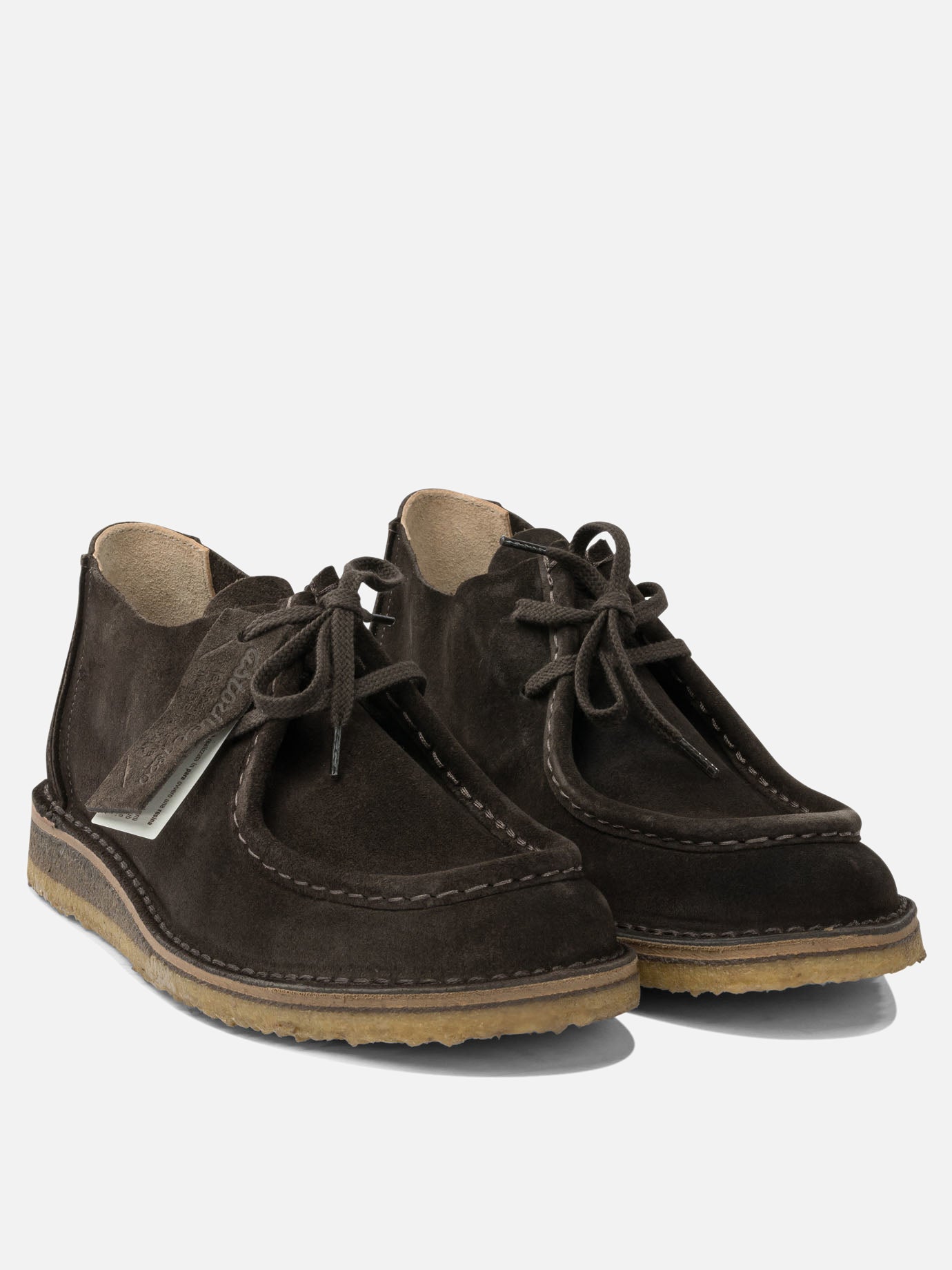 Laced loafers 100% suede - 100% rubber  Brown - Astorflex Men | PLP | Replica Handbags  | 2
