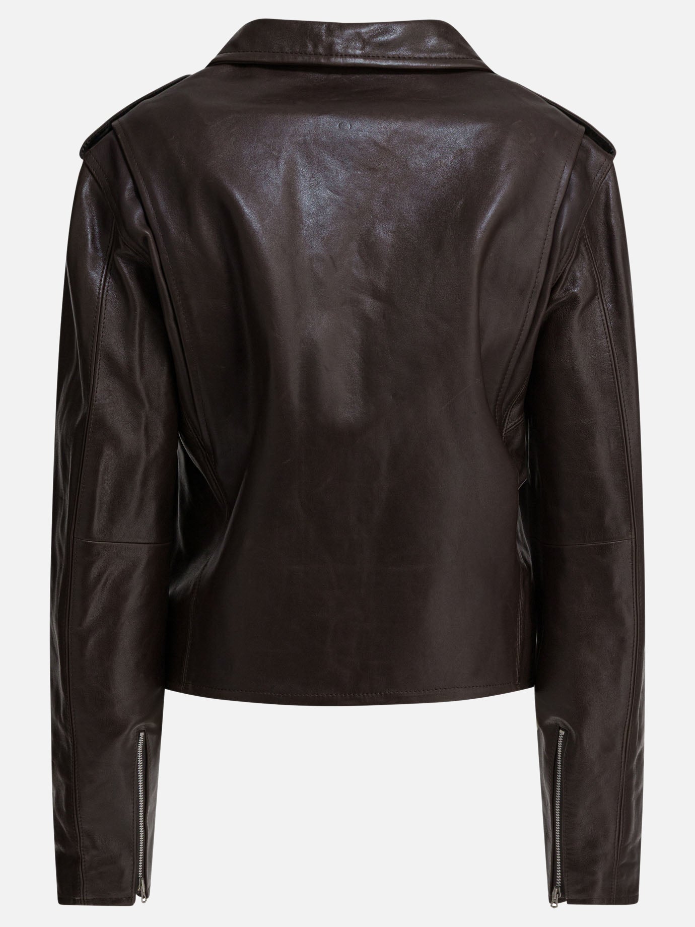 Leather jackets Solid colour  Brown - Auralee Men | PLP | Replica Handbags  | 2
