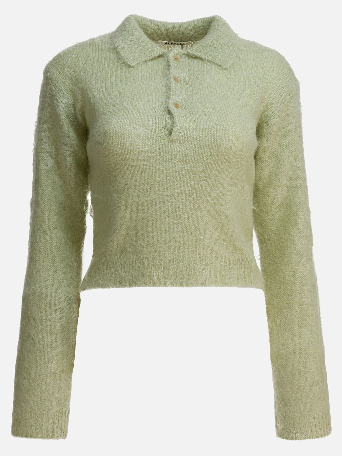 Polo sweater Solid colour  Green - Auralee Women | PLP | Replica Handbags  

