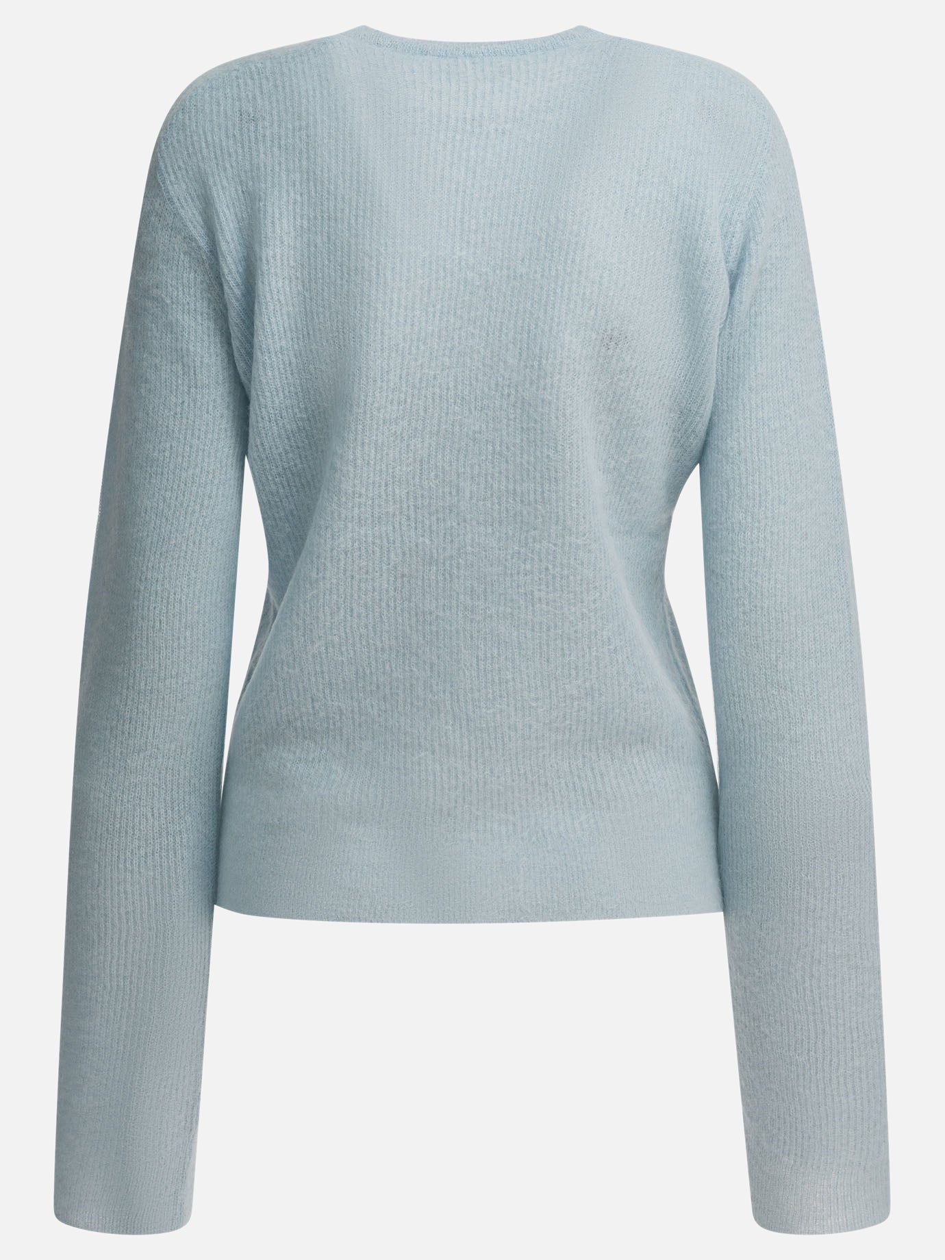 Crewneck sweaters Solid colour  Light blue - Auralee Women | PLP | Replica Handbags  | 2
