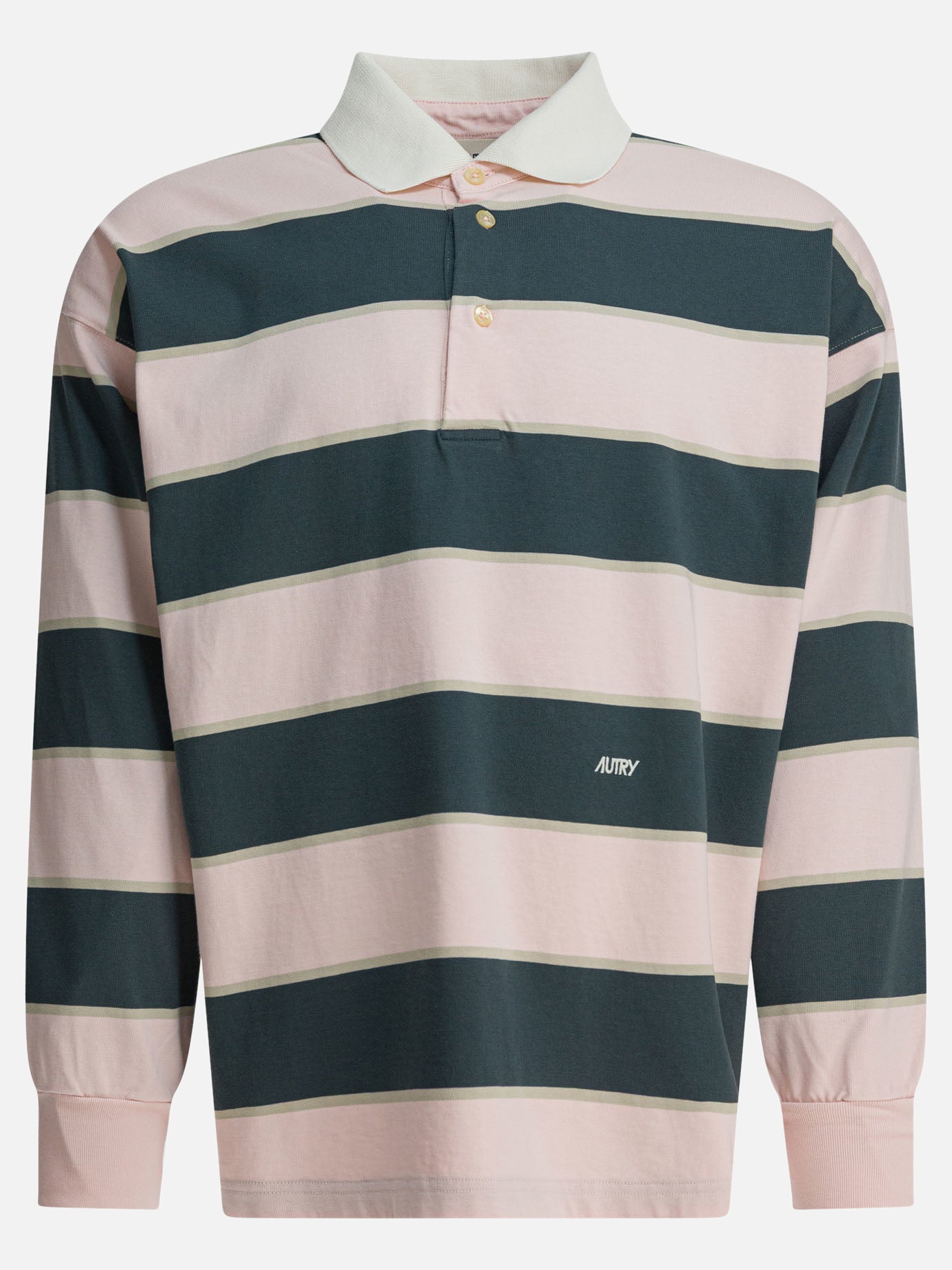Polo shirts with buttons Striped  Pink - Autry Men | PDP | Replica Handbags  | thumbnail