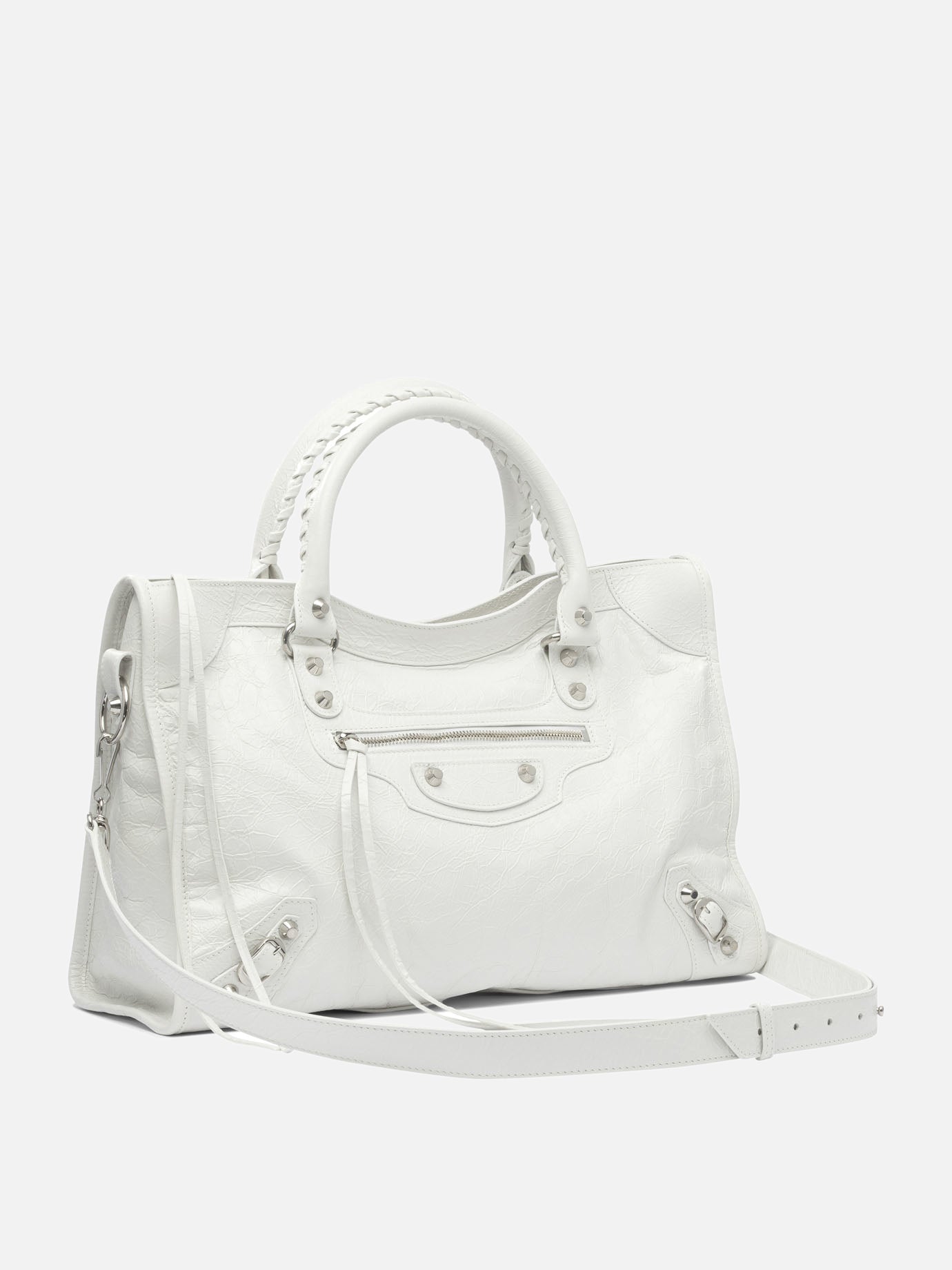 Medium bags 100% lamb leather  White - Balenciaga Women | PLP | Replica Handbags  | 2
