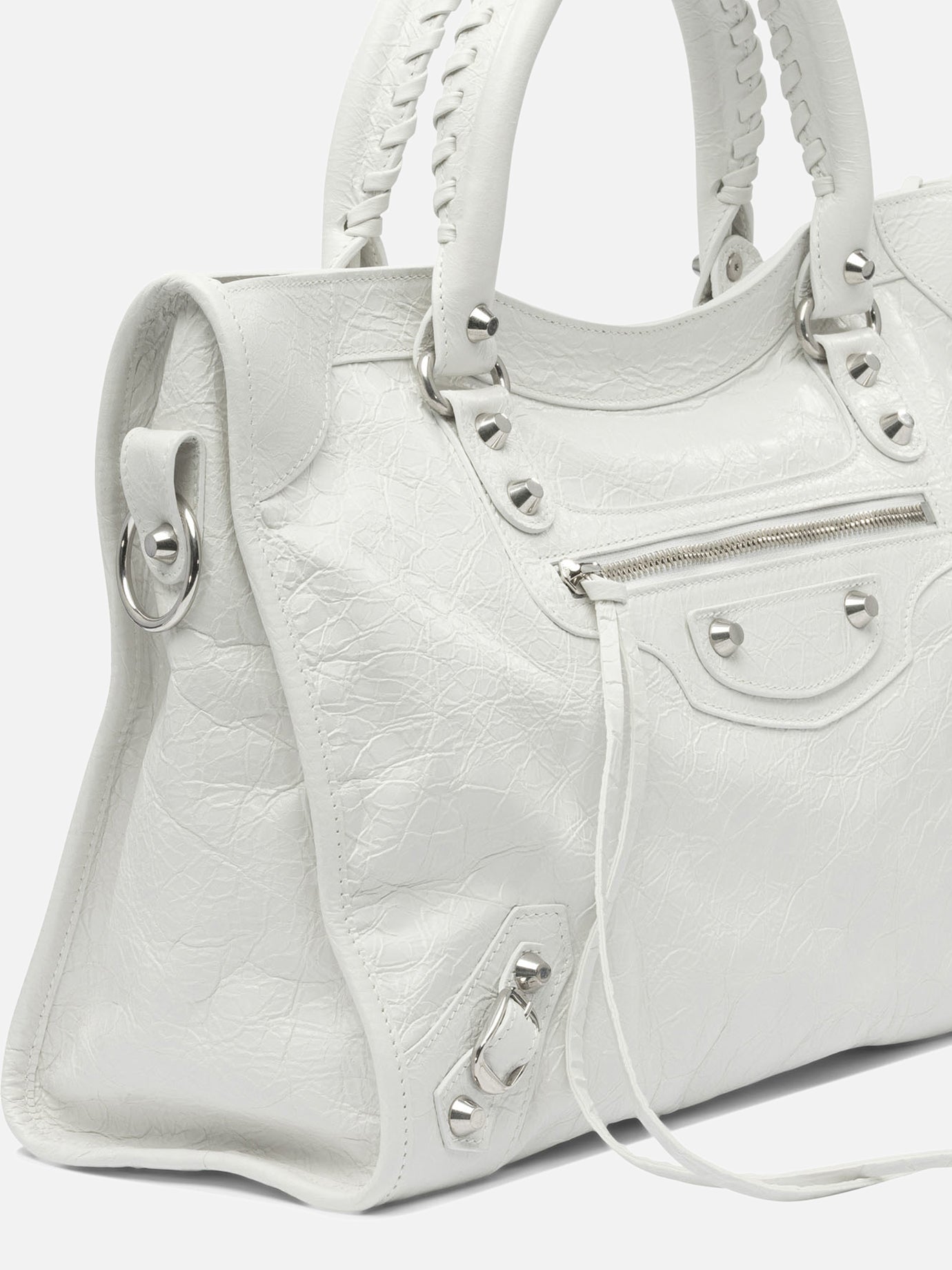 Medium bags 100% lamb leather  White - Balenciaga Women | PDP | Replica Handbags  | Zoom-Modal_4
