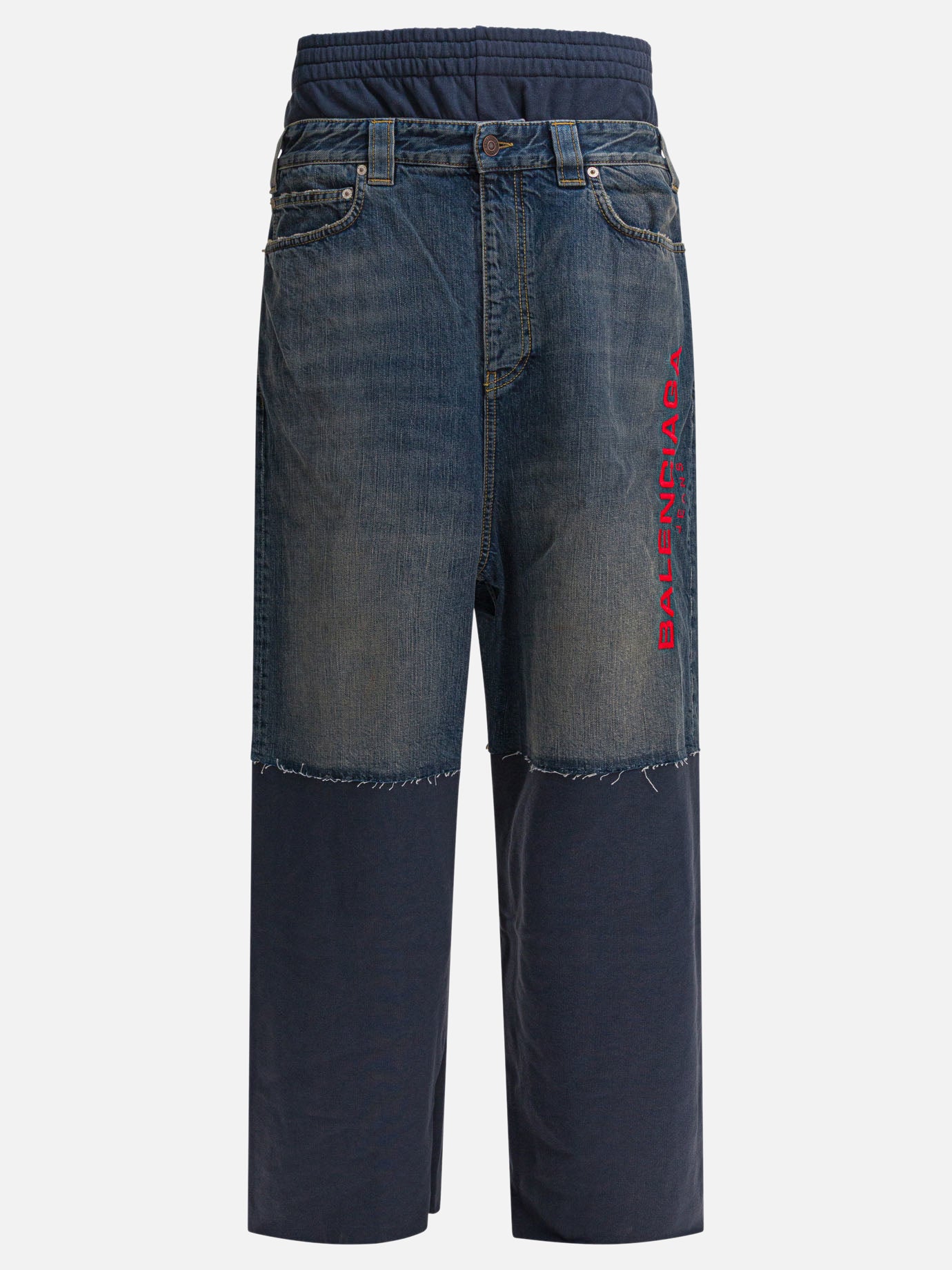 Wide-leg jeans Solid colour  Blue - Balenciaga Men | PLP | Replica Handbags  
