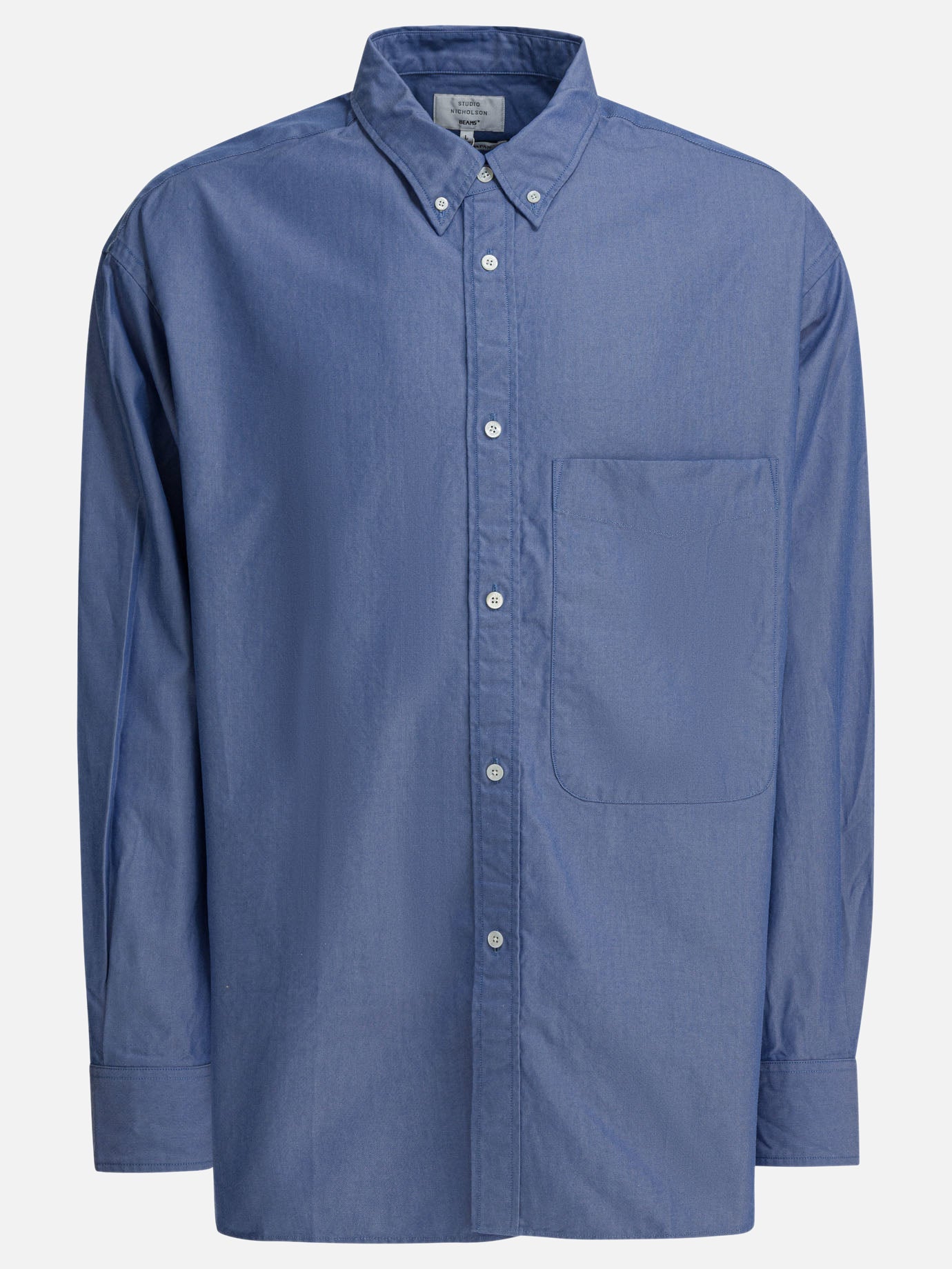 Casual shirts Solid colour  Light blue - Beams Plus Men | PDP | Replica Handbags  | thumbnail