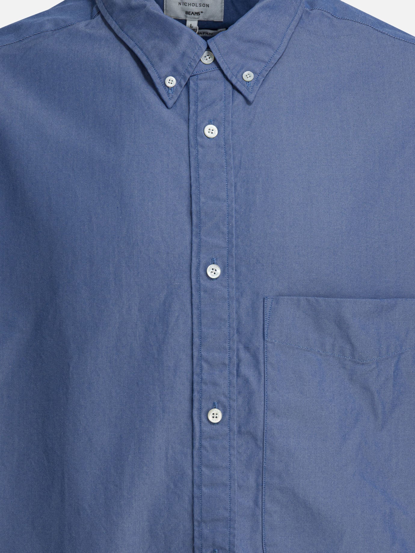 Casual shirts Solid colour  Light blue - Beams Plus Men | PDP | Replica Handbags  | Zoom-Modal_3
