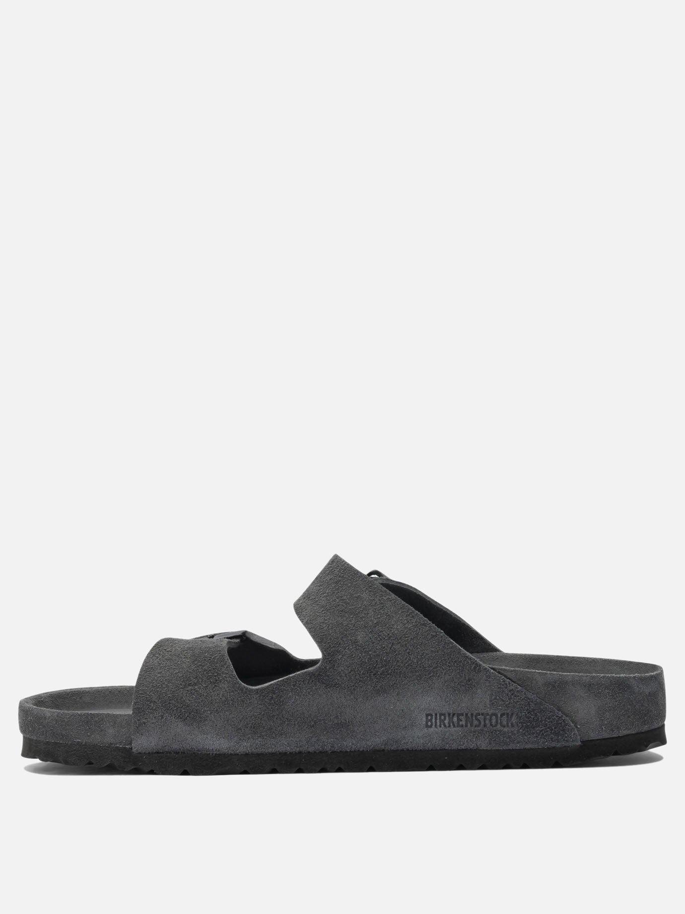 Flat sandals 100% leather - 100% rubber  Grey - Birkenstock Men | PDP | Replica Handbags  | thumbnail_3