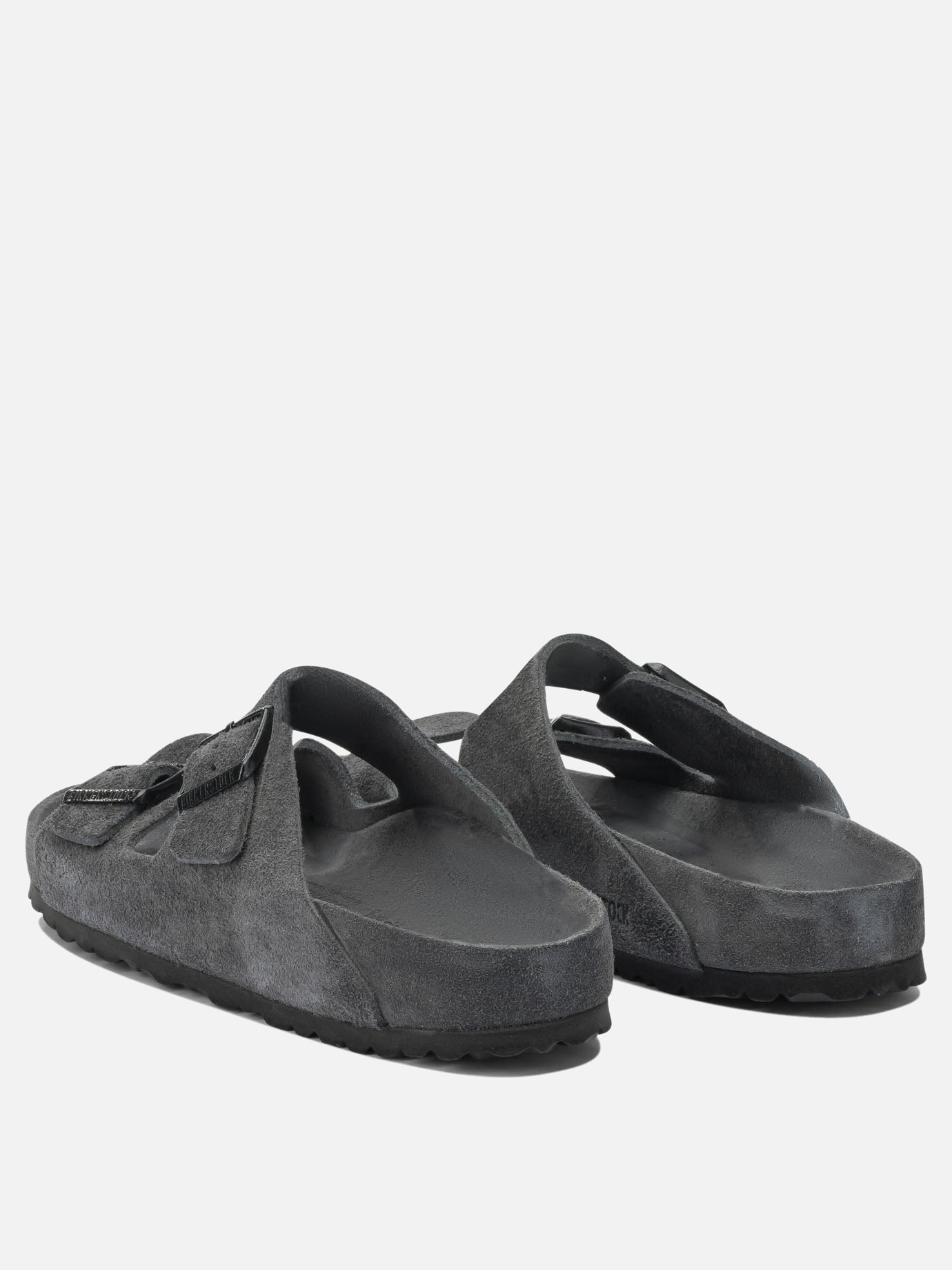 Flat sandals 100% leather - 100% rubber  Grey - Birkenstock Men | PDP | Replica Handbags  | thumbnail_4