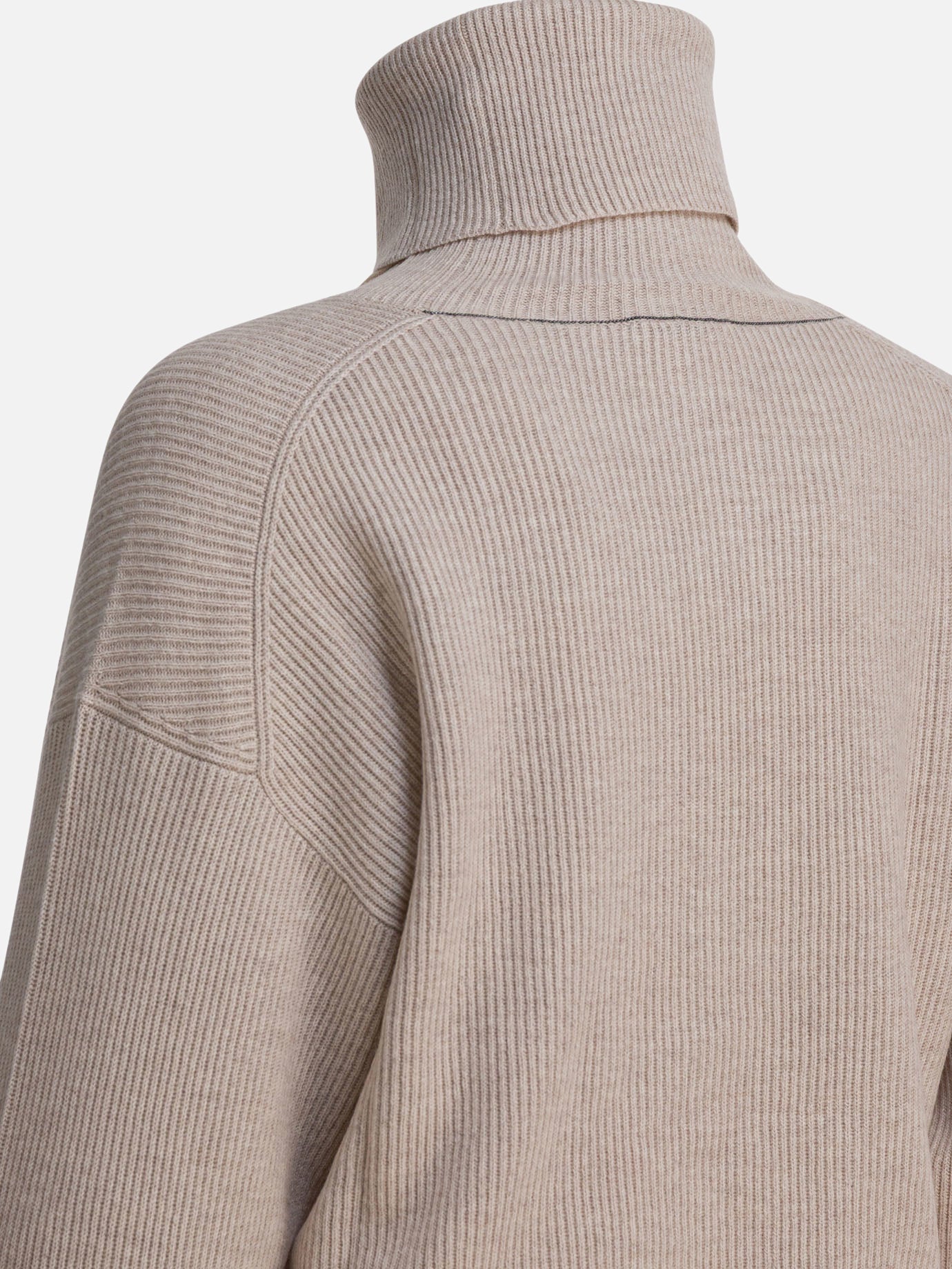 Turtleneck sweaters Solid colour  Beige - Brunello Cucinelli Women | PDP | Replica Handbags  | thumbnail_4