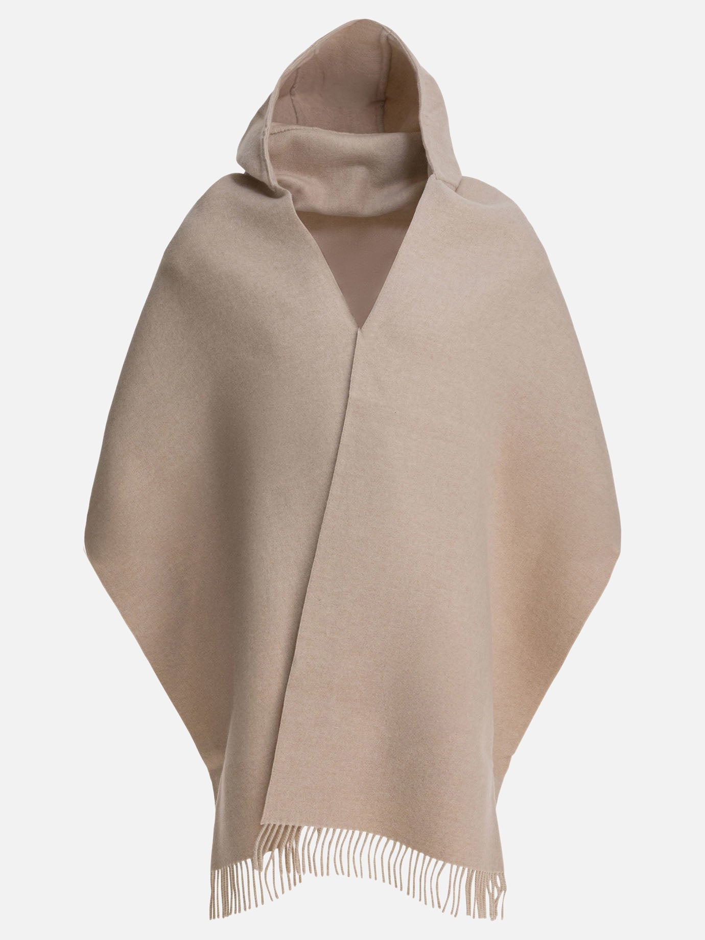 Fringed scarves 59% wool 41% cashmere  Beige - Brunello Cucinelli Women | PLP | Replica Handbags  

