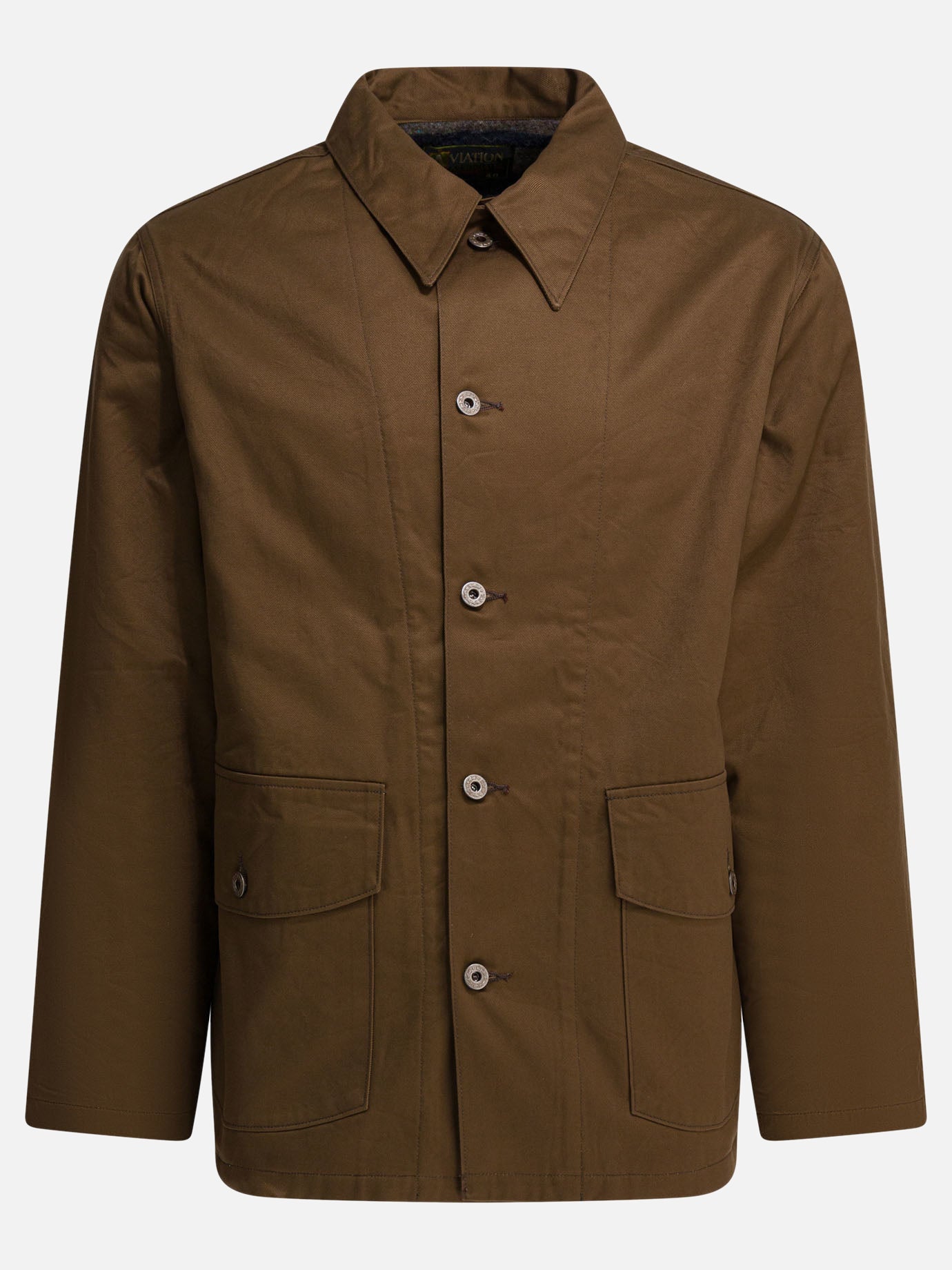 Overshirt jackets Solid colour  Brown - Buzz Rickson's Men | PLP | Replica Handbags  
