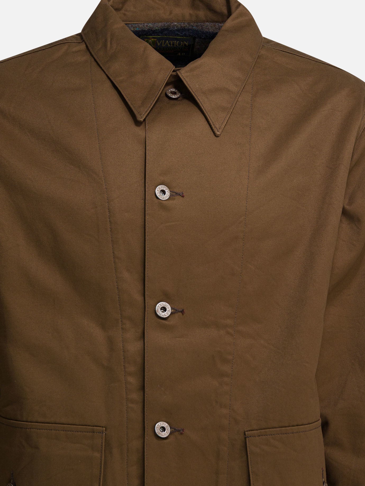 Overshirt jackets Solid colour  Brown - Buzz Rickson's Men | PDP | Replica Handbags  | thumbnail_3