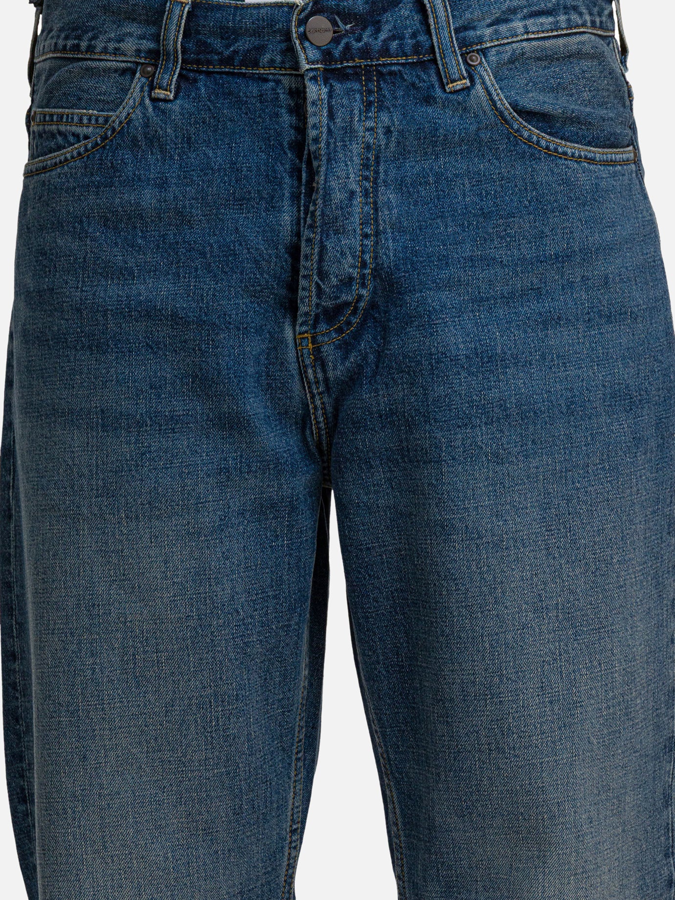 Wide-leg jeans Solid colour  Blue - Carhartt WIP Men | PDP | Replica Handbags  | Zoom-Modal_3
