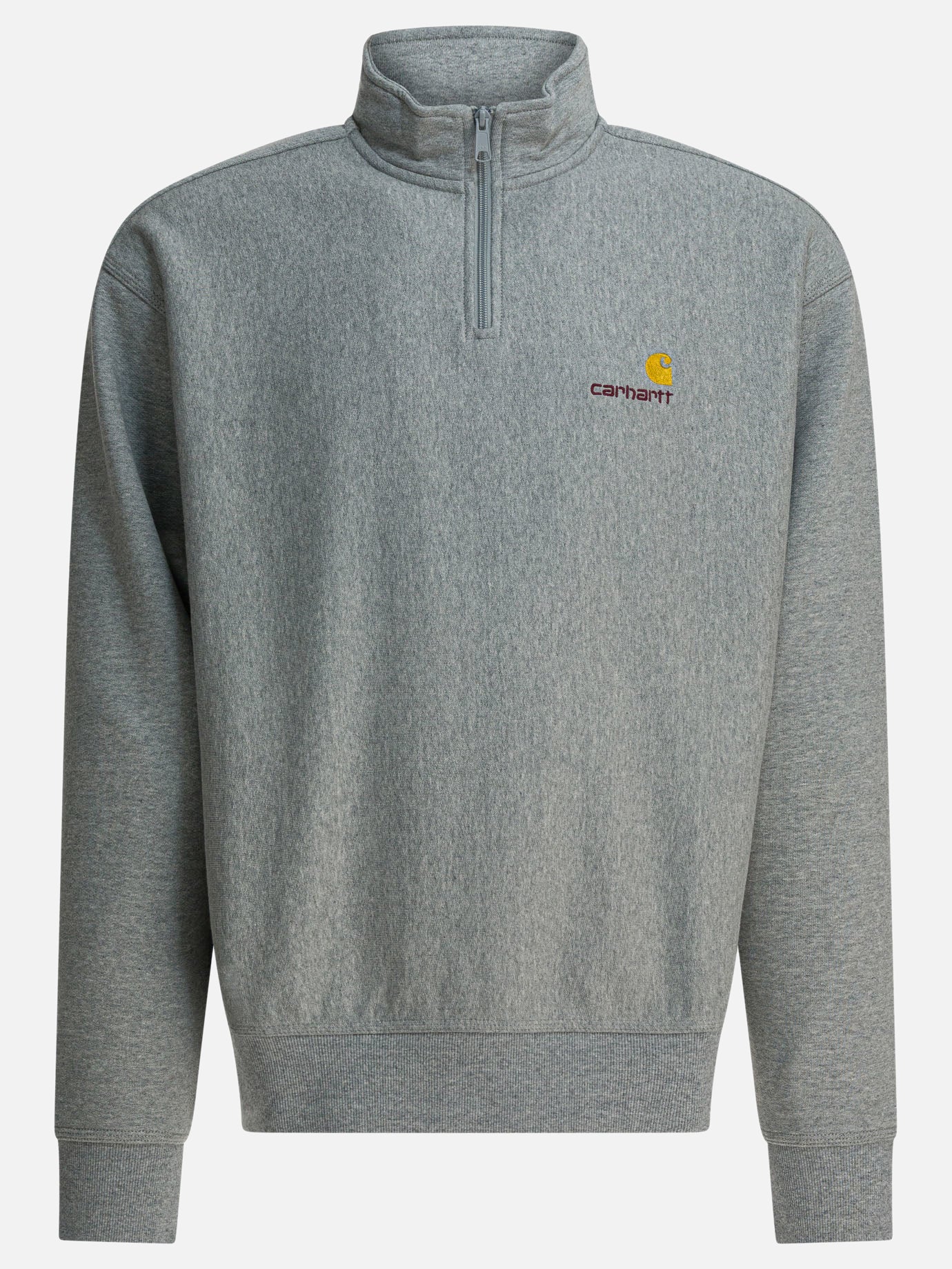 Half zip sweatshirts Logo  Grey - Carhartt WIP Men | PDP | Replica Handbags  | thumbnail