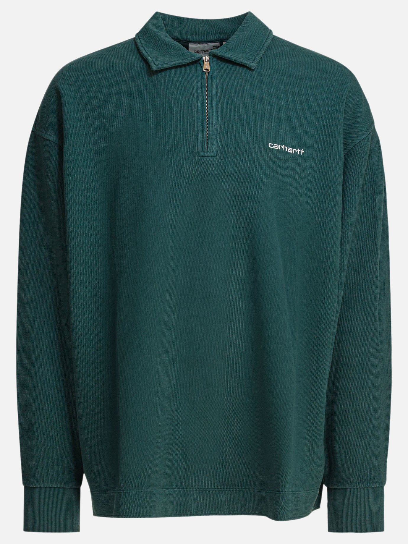 Half zip sweatshirts Logo  Green - Carhartt WIP Men | PDP | Replica Handbags  | thumbnail